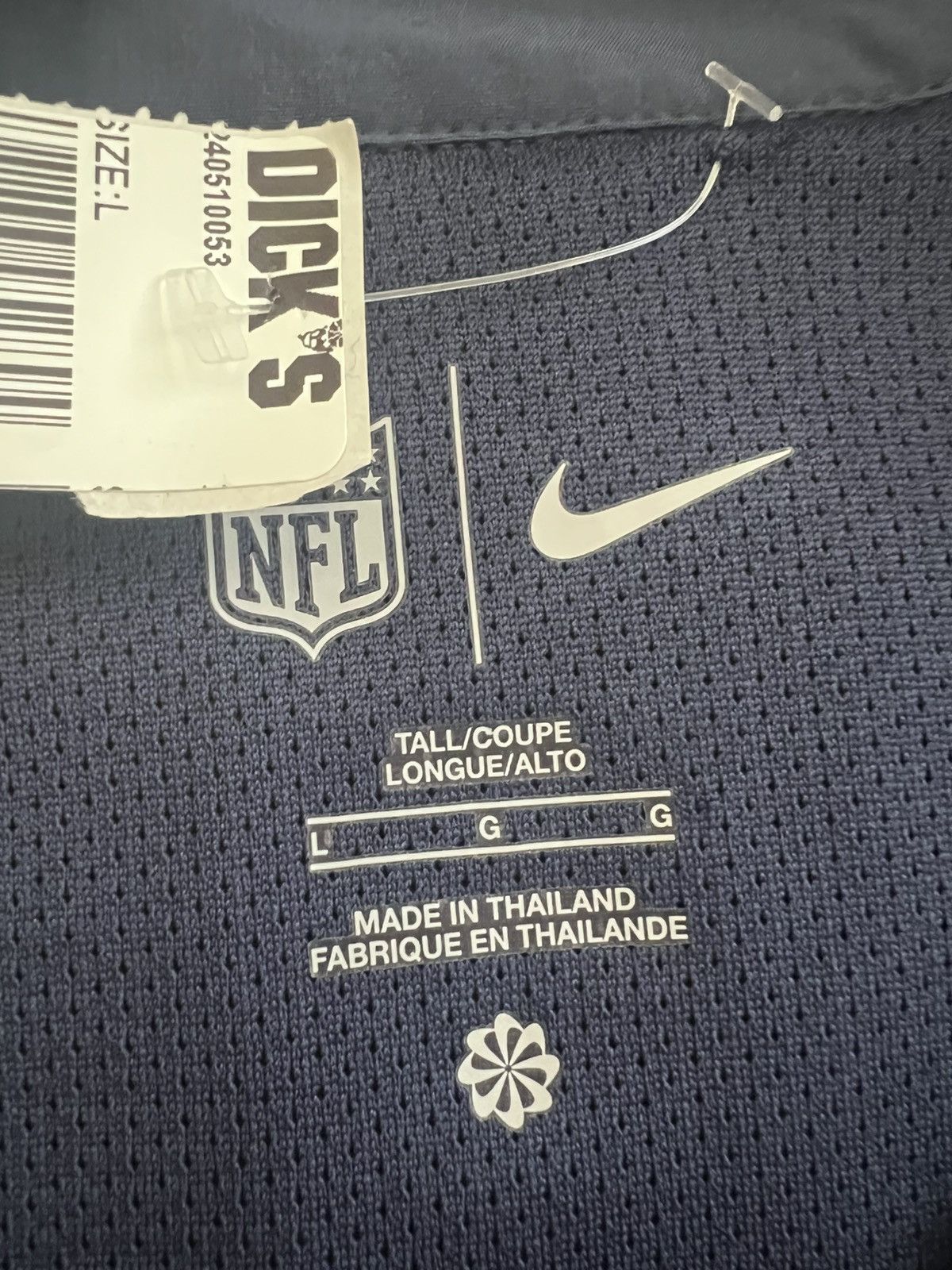 NFL × Nike Nike Dallas Cowboys Windbreaker Short Sleeve Navy Jacket Size US L / EU 52-54 / 3 - 5 Thumbnail