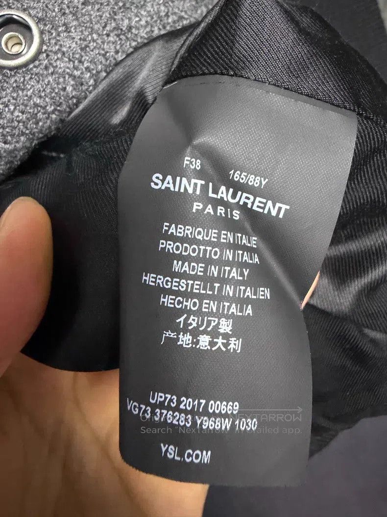 Saint Laurent Paris Saint Laurent Paris Baseball Jacket Size XS / US 0-2 / IT 36-38 - 4 Thumbnail