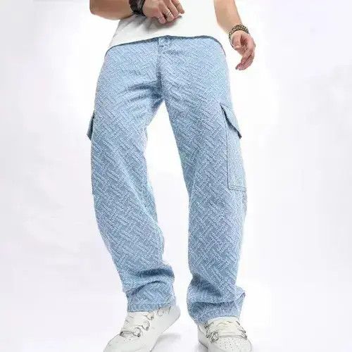 Japanese Brand VIBE Streetwear Loose Side Pockets Jean Size US 33 - 7 Thumbnail