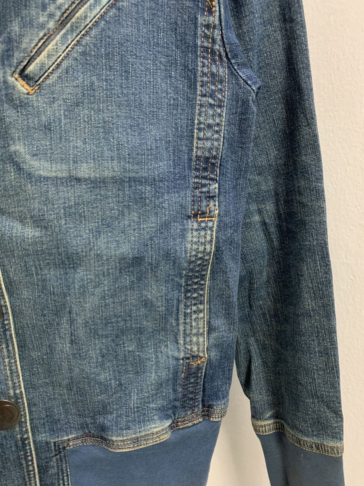 Tsumori Chisato Vintage Tsumori Chisato open collar denim jacket Size XS / US 0-2 / IT 36-38 - 5 Thumbnail