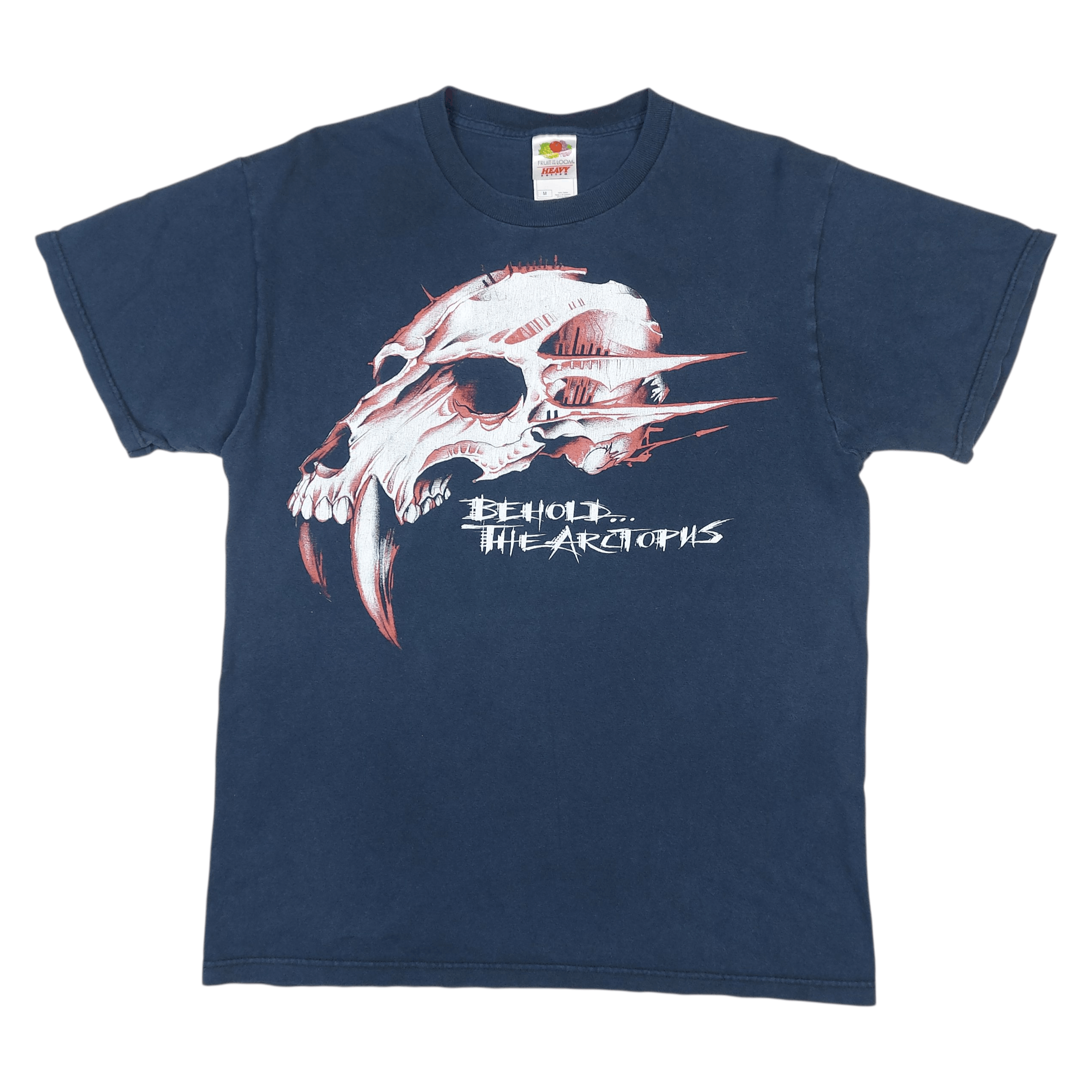 Vintage 2007 Behold The Arctopus Band Skullgrid Album TEE