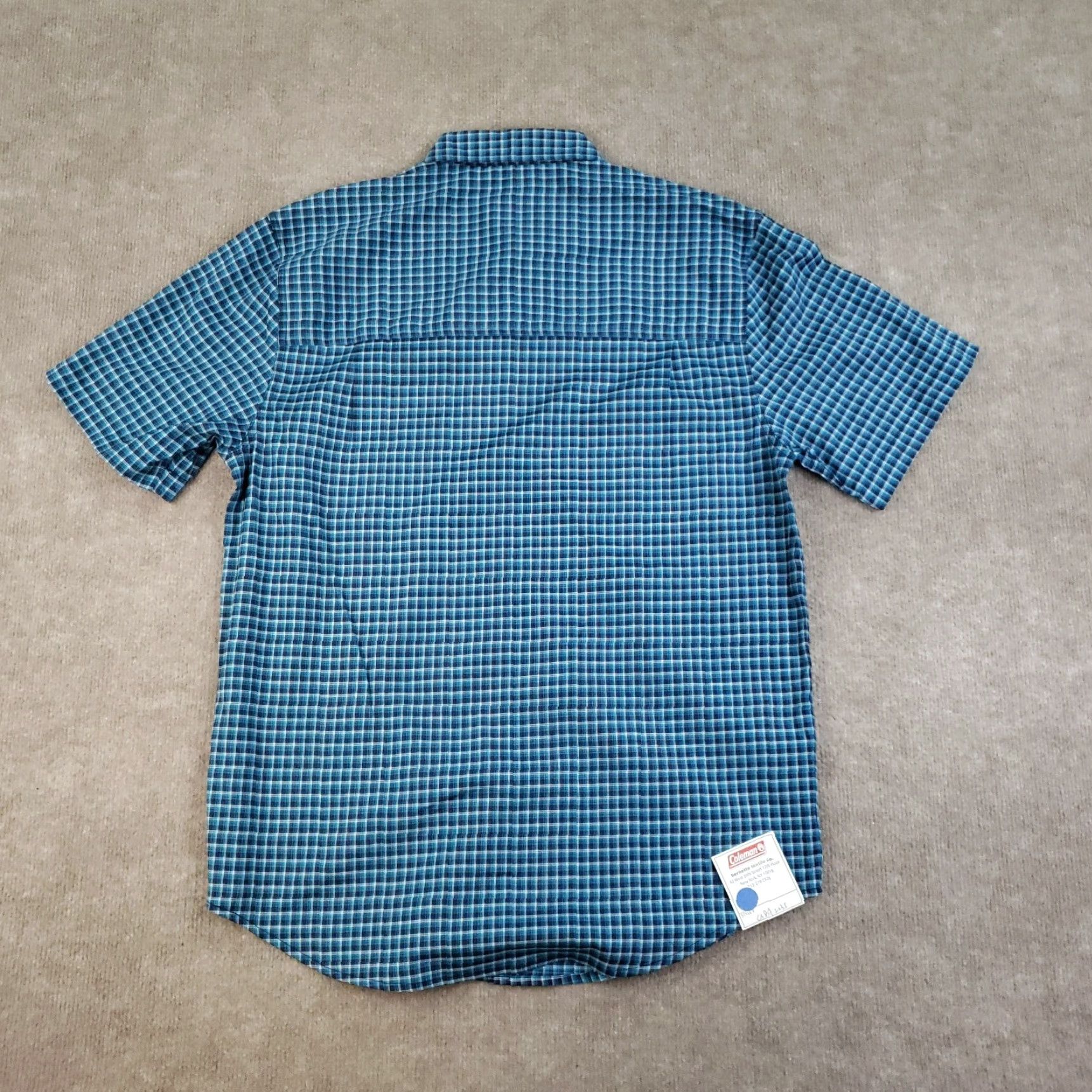 Vintage Coleman Shirt Button-Up Short Sleeve Men Medium Blue Plaid Casual Workwear NHS? Size US M / EU 48-50 / 2 - 7 Thumbnail