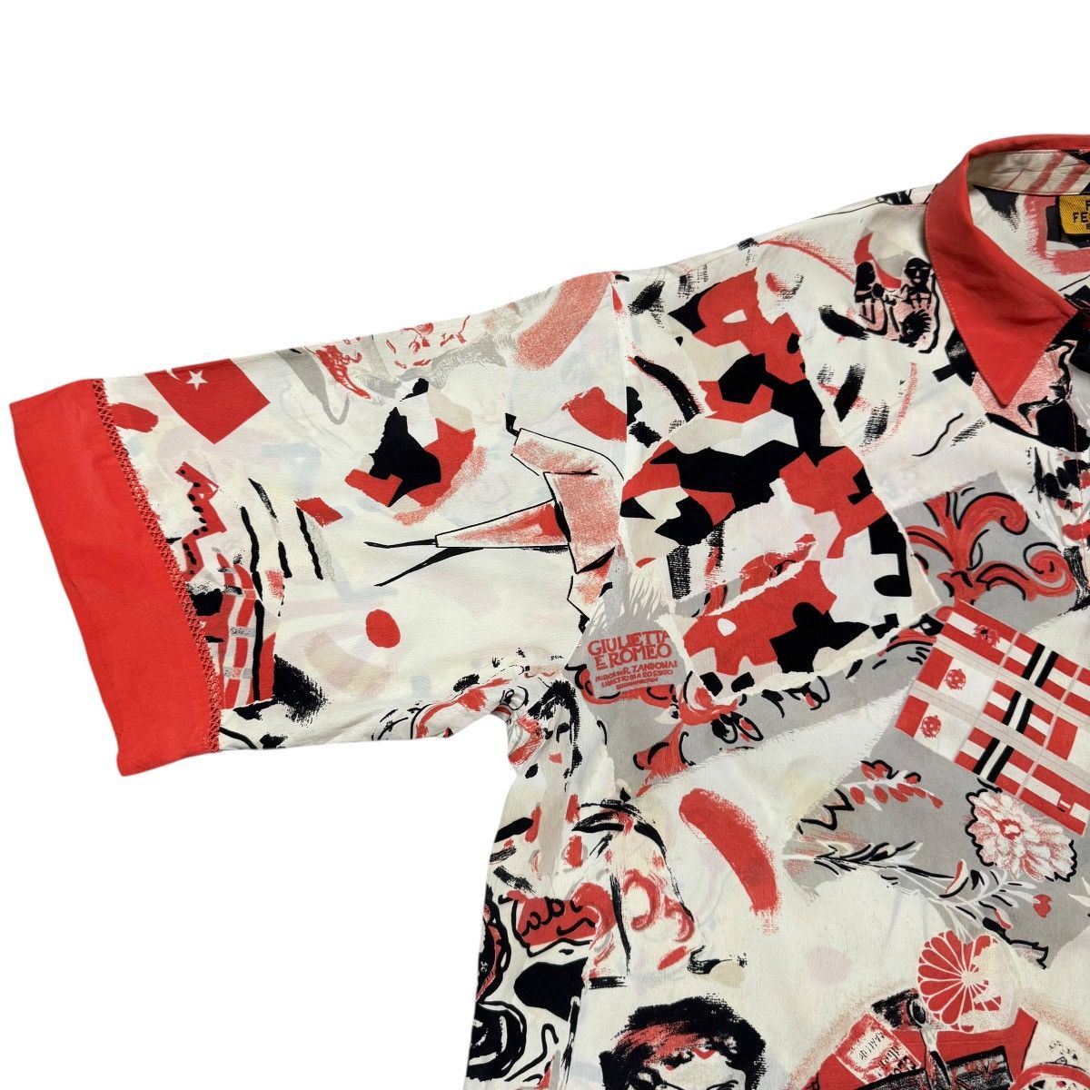 Fendi Vintage Fendi Silk Printed Shirt Giulietta El Romeo Size US L / EU 52-54 / 3 - 4 Thumbnail