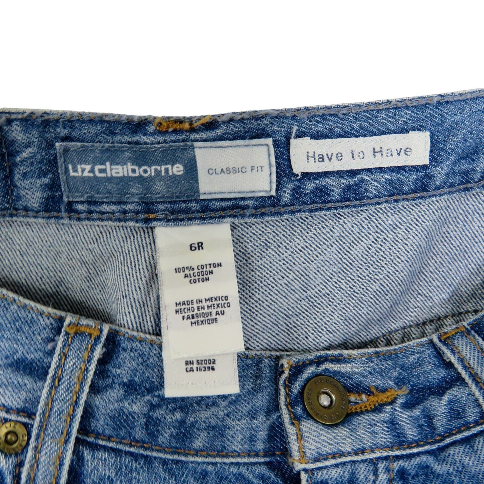 Vintage 1990s Vintage Liz Claiborne Straight Leg Mom Jeans 28" Size 28" / US 6 / IT 42 - 4 Thumbnail