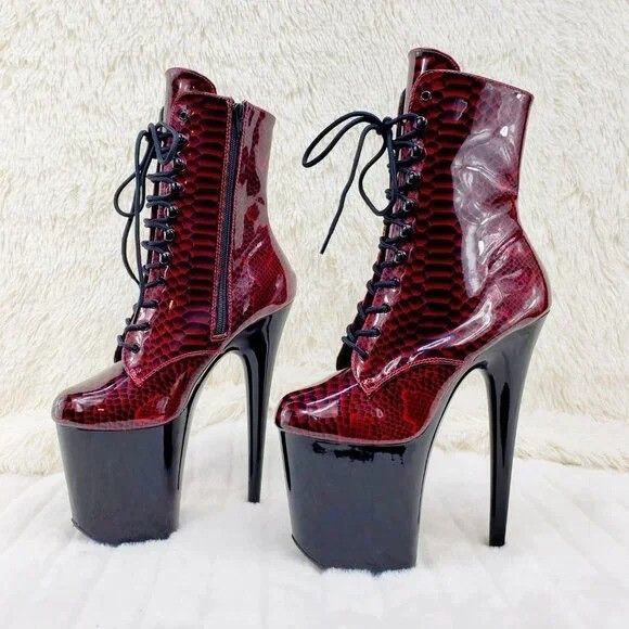 Brand new Pleaser Adore Red Snake 7
