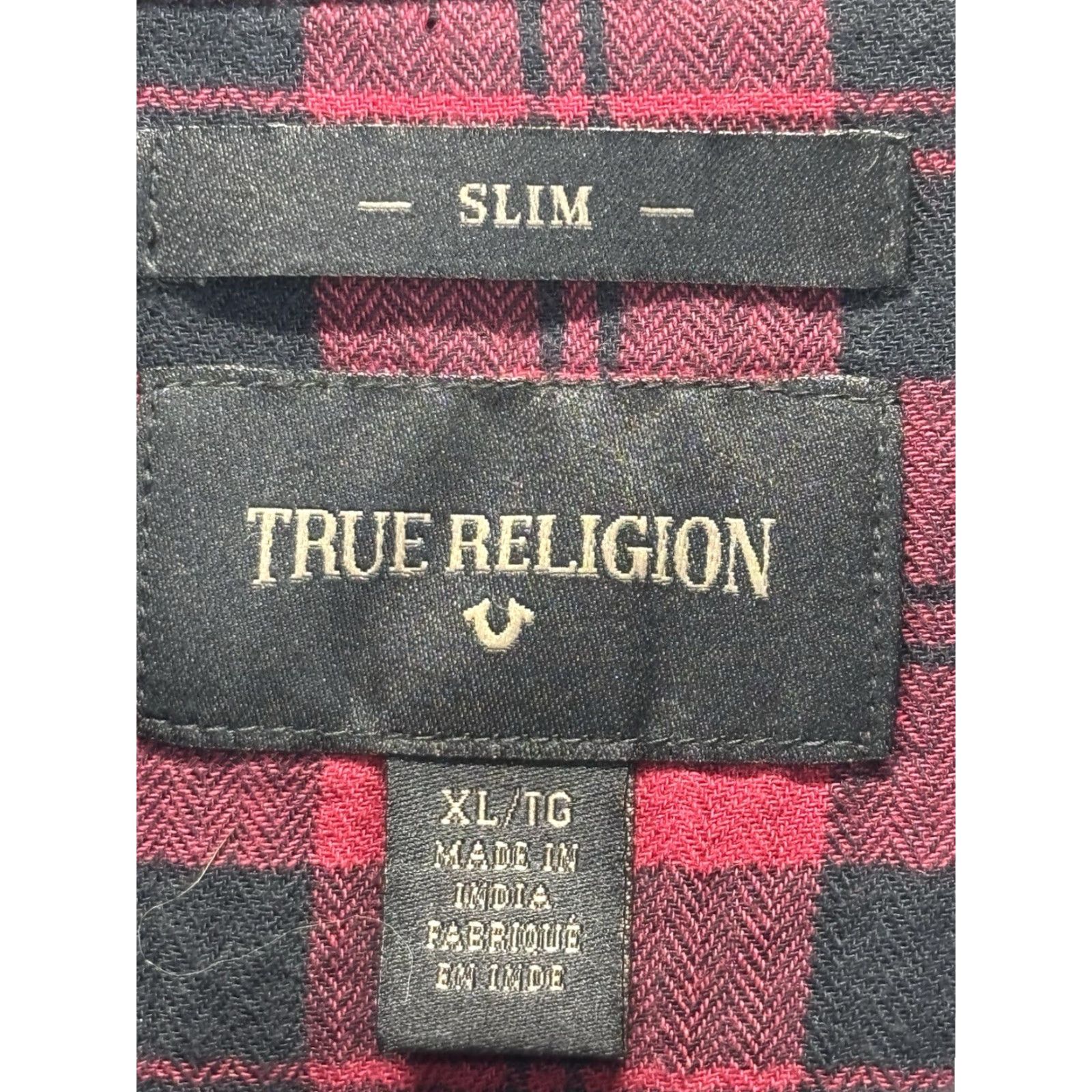 True Religion VINTAGE True Religion Western Shirt Men’s XL Button-Up Red Black Yoke Cowboy Slim Fit Plaid Long Sleeve Collared Button-Up Mens XL Size US XL / EU 56 / 4 - 6 Thumbnail