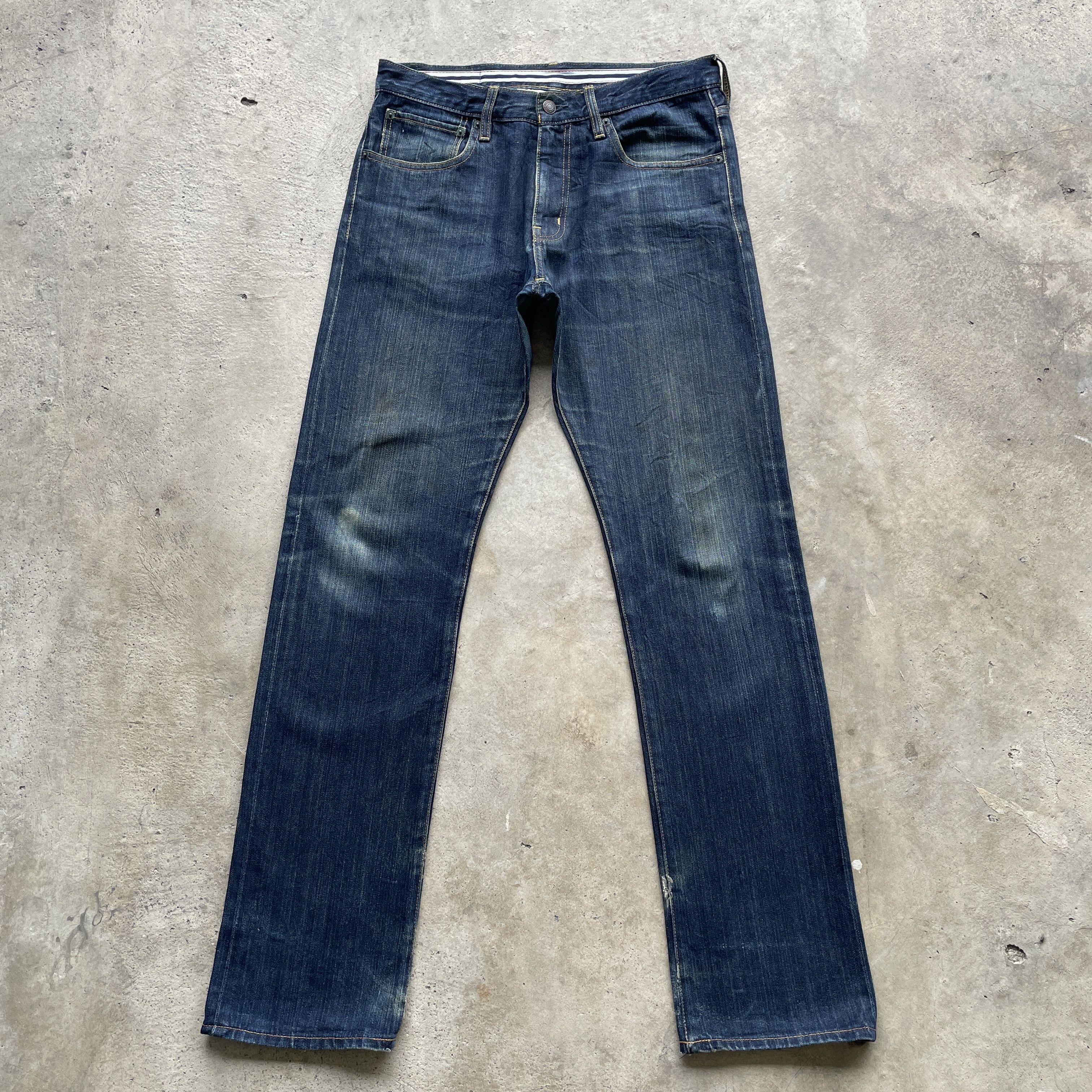 Japanese Brand × Jean Vintage Beams Dark Blue Denim Jeans Pants Japanese Brand W32 Size US 32 / EU 48 - 2 Thumbnail