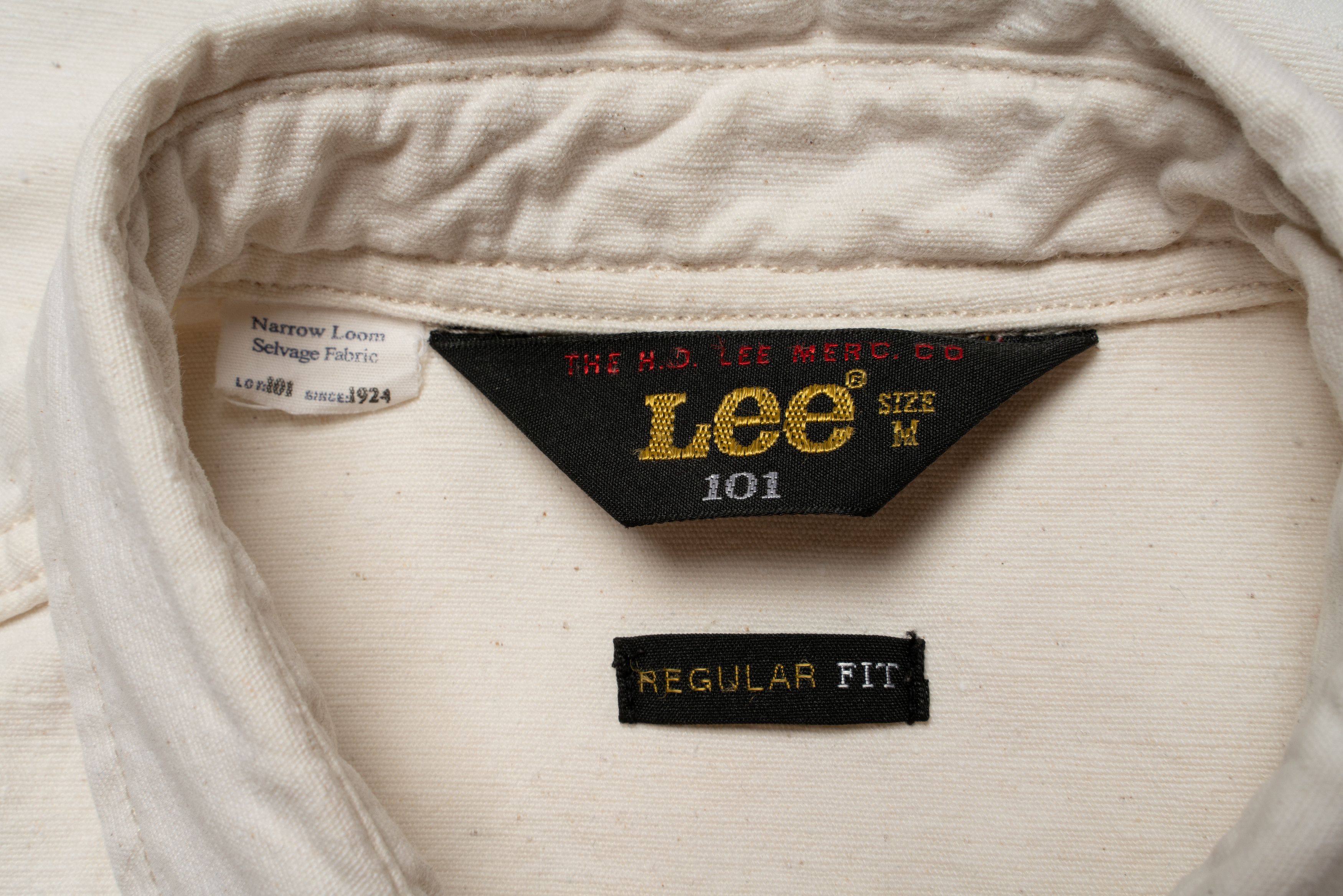 Lee 🔵LEE 101 Rider Shirt Western Snap Button Up with selvage Size US M / EU 48-50 / 2 - 6 Thumbnail