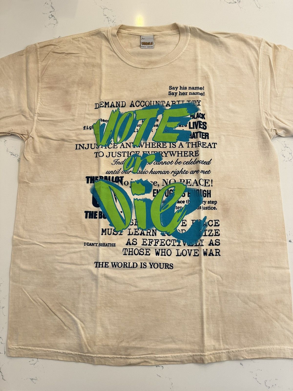 Bandulu Bandulu Vote or Die Tee Size US XL / EU 56 / 4 - 1 Thumbnail