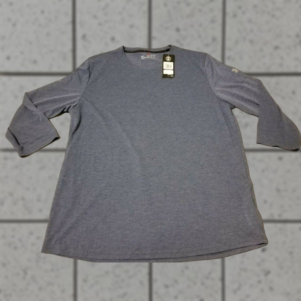 Under Armour Under Armour Shirt Mens 2XL Long Sleeve Blue Athletic Gym Workout T-Shirt Regular Size Size US XXL / EU 58 / 5 - 1 Thumbnail
