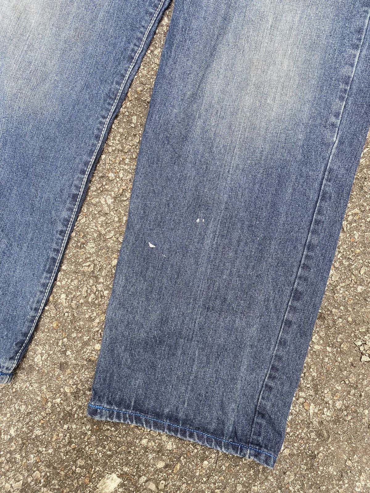 Southpole Vintage Y2K Baggy Faded Blue Jeans Embroidered Old Skool Size US 32 / EU 48 - 4 Thumbnail