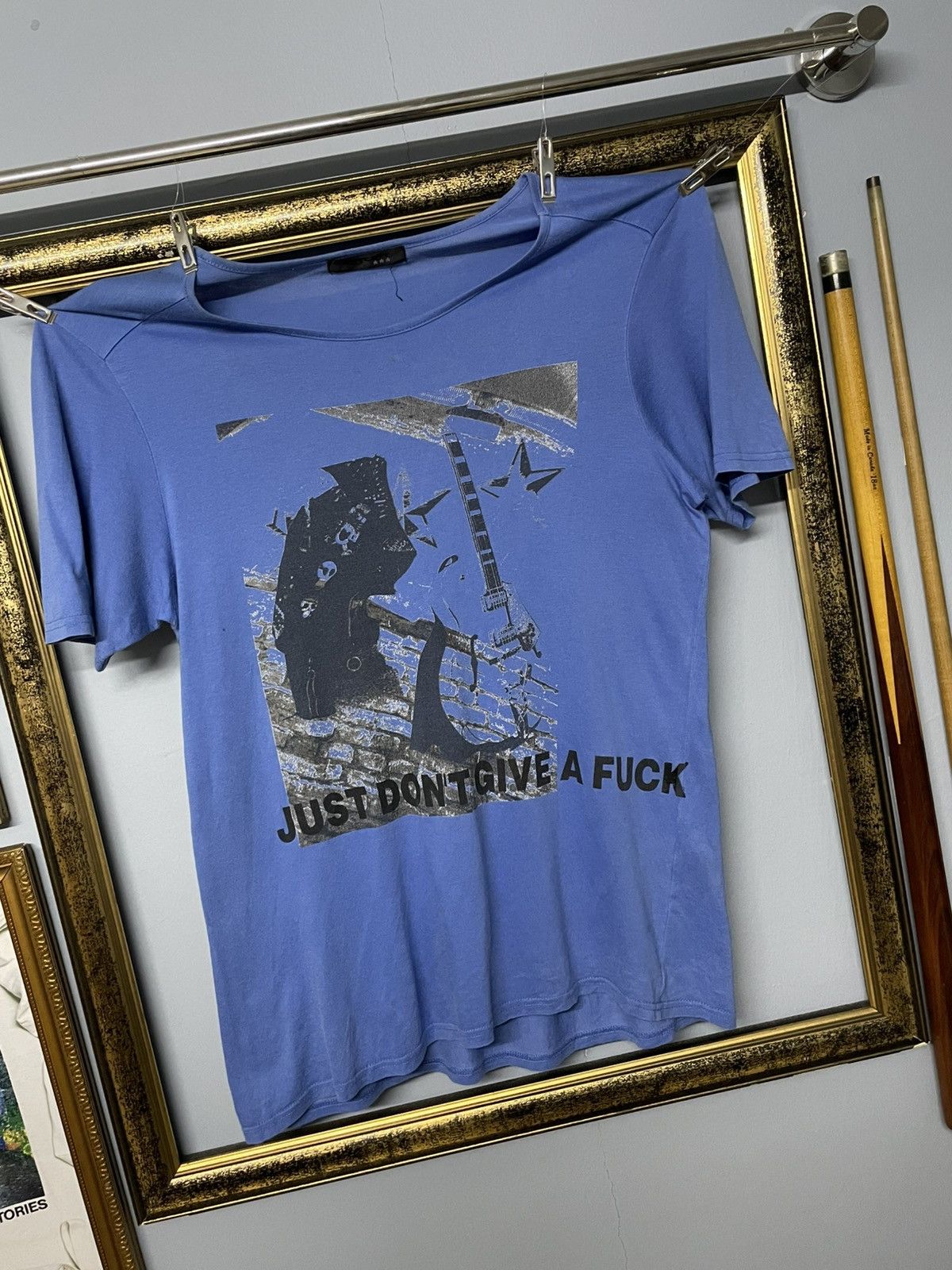 Japanese Brand Vintage 1990s Japan Boycott - Just Dont Give A Fuck Tshirt Size US S / EU 44-46 / 1 - 2 Thumbnail