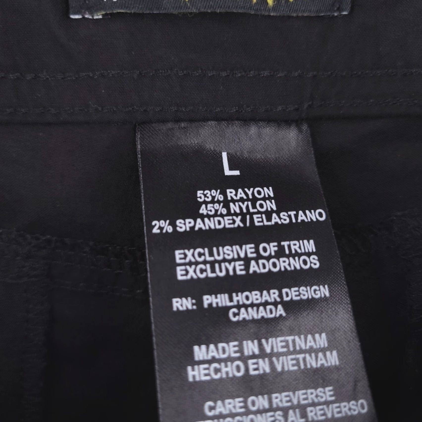 Vintage Khombu Hiking Capri Pants Womens Small Black Travel Stretch Cargo Zip Pocket Size 36" / US 14 / IT 50 - 3 Thumbnail
