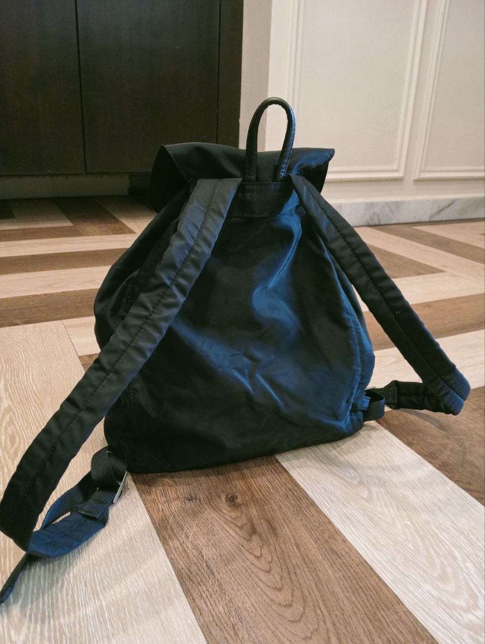 agnes b. AGNES B. VOYAGE VINTAGE BACKPACK - BLACK Size ONE SIZE - 5 Thumbnail