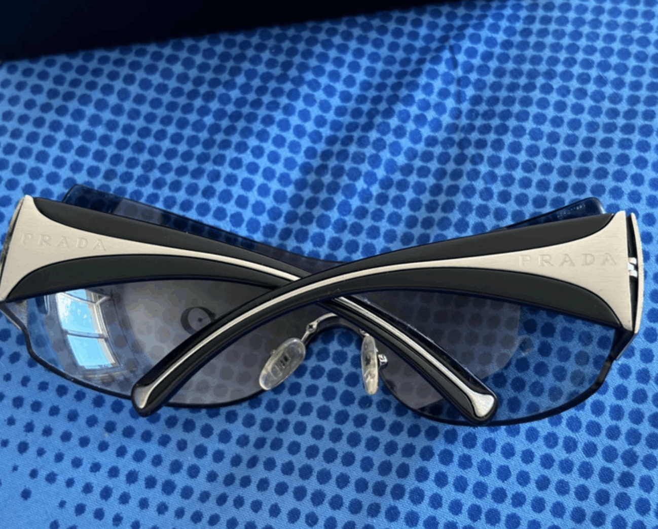 Prada PRADA Sunglasses Wrap Shield Mask Symbole Sport Red Tab Size ONE SIZE - 2 Thumbnail