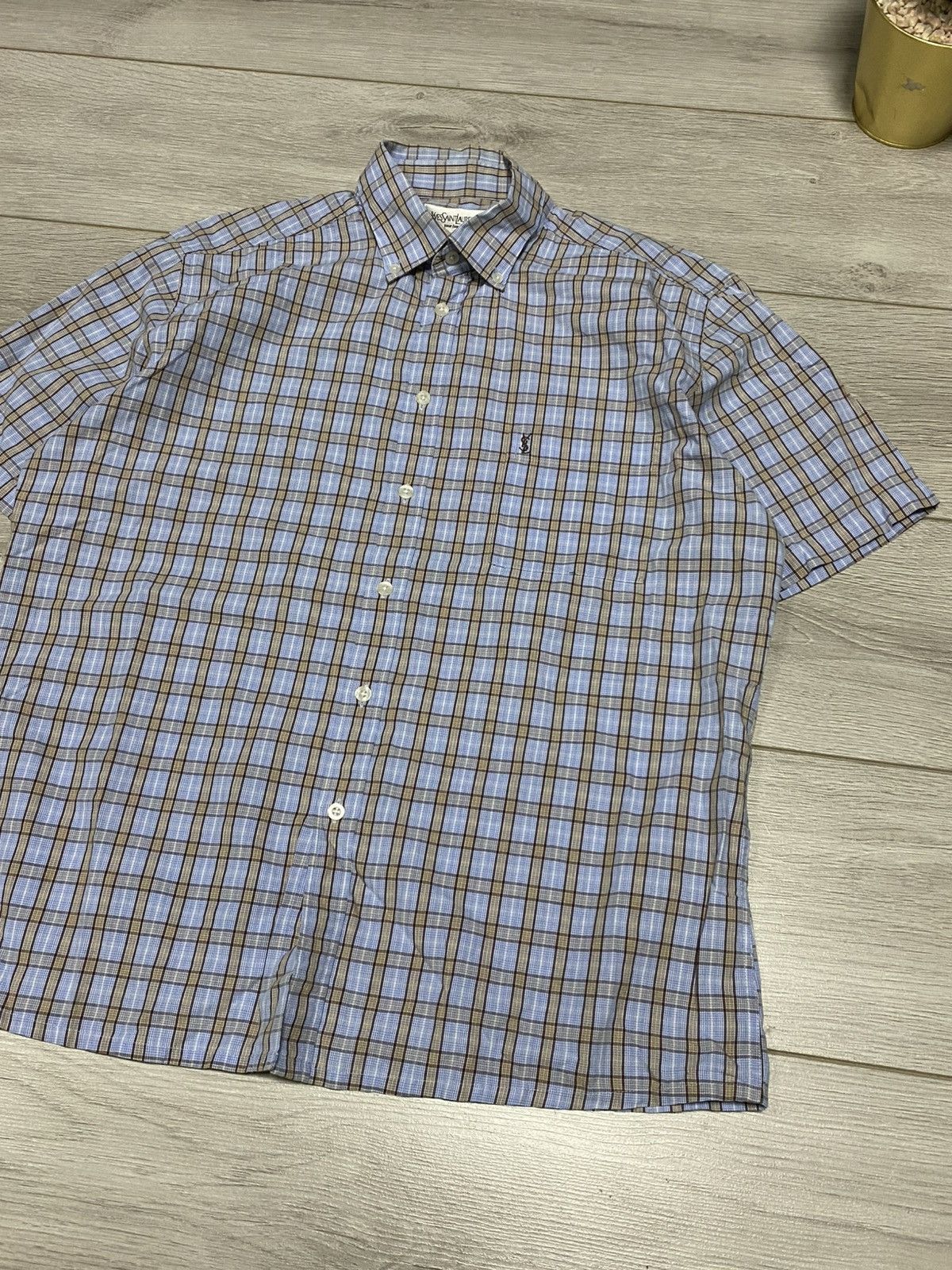 Yves Saint Laurent YSL check shirt buttons Yves Saint Laurent L shirt pocket Size US L / EU 52-54 / 3 - 2 Thumbnail