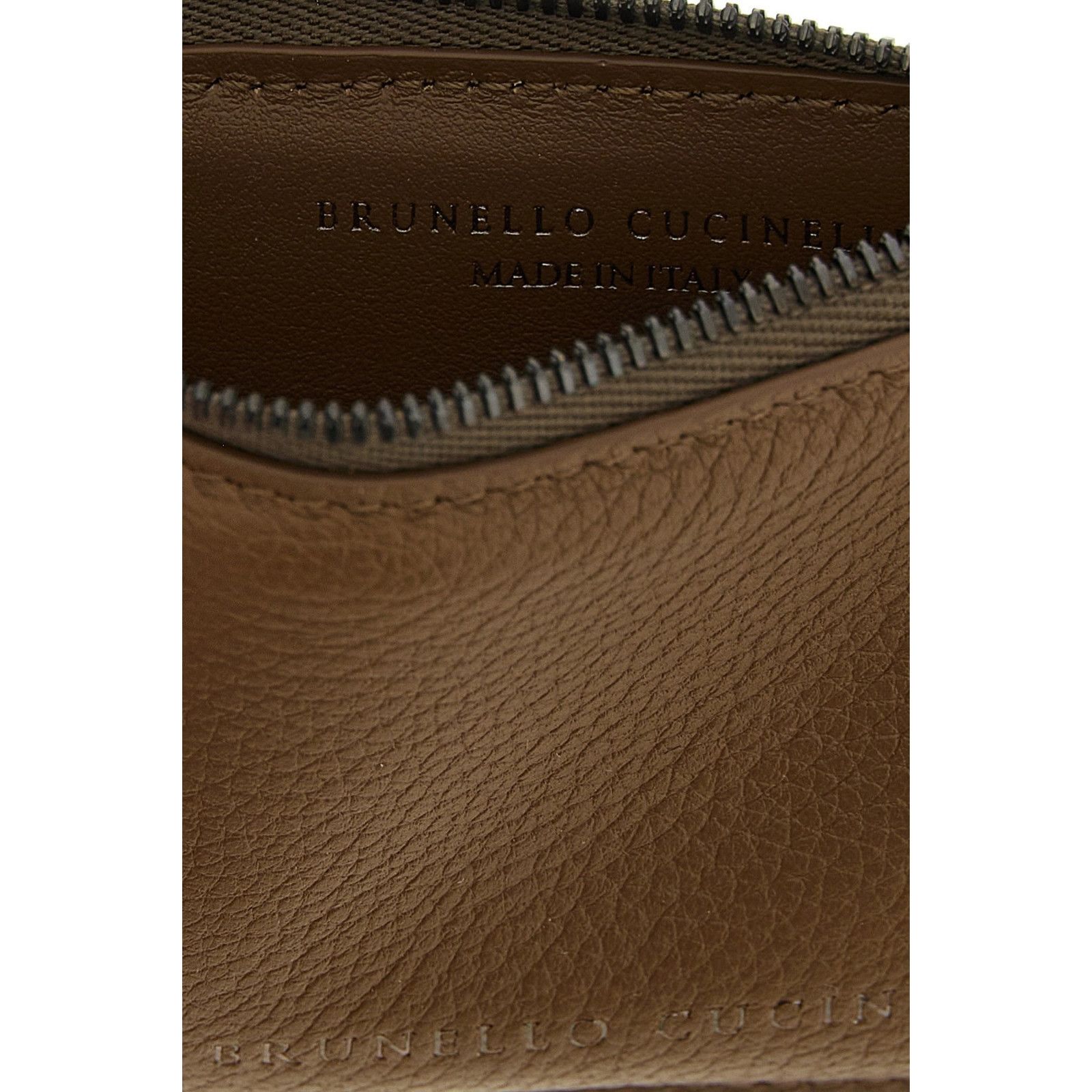Brunello Cucinelli BRUNELLO CUCINELLI $560 Chocolate Card Case New Size ONE SIZE - 3 Thumbnail