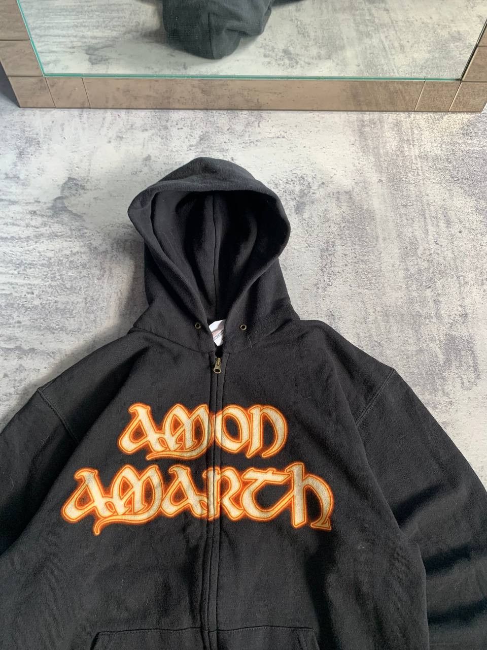 Band Tees Vintage Amon Amarth boxy zip hoodie death metal y2k Size US M / EU 48-50 / 2 - 4 Thumbnail