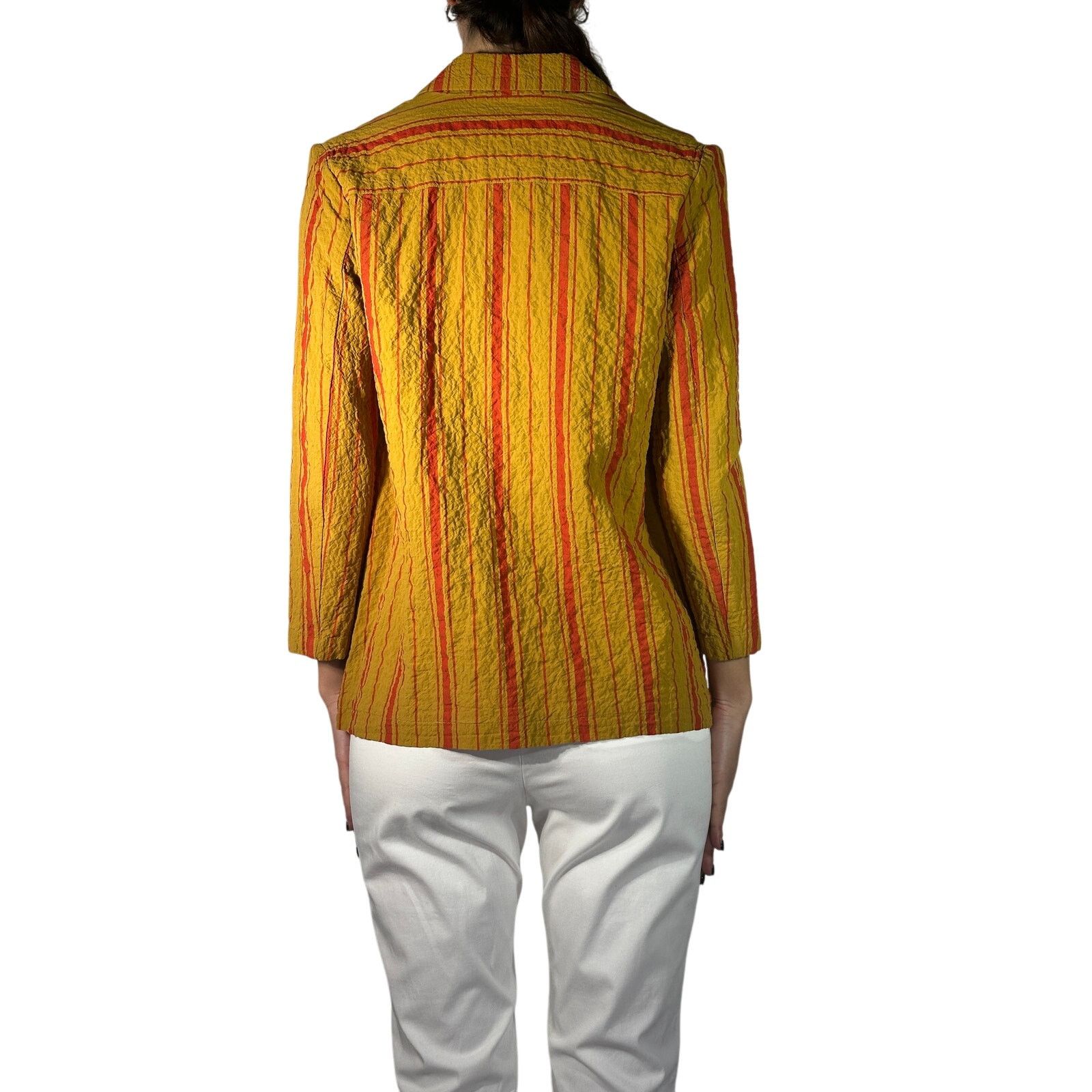 Other MOMONI Omaha Blazer Jacket Striped Mustard Yellow IT 42 US 6 Size M / US 6-8 / IT 42-44 - 5 Thumbnail