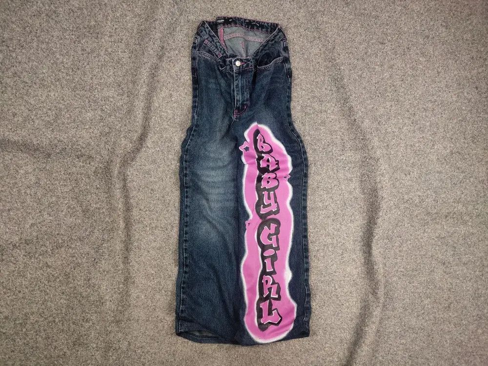 If Six Was Nine VTG Y2K Hysteric Glamour Style Baggy Flared Jeans low rise Size US 34 / EU 50 - 1 Thumbnail