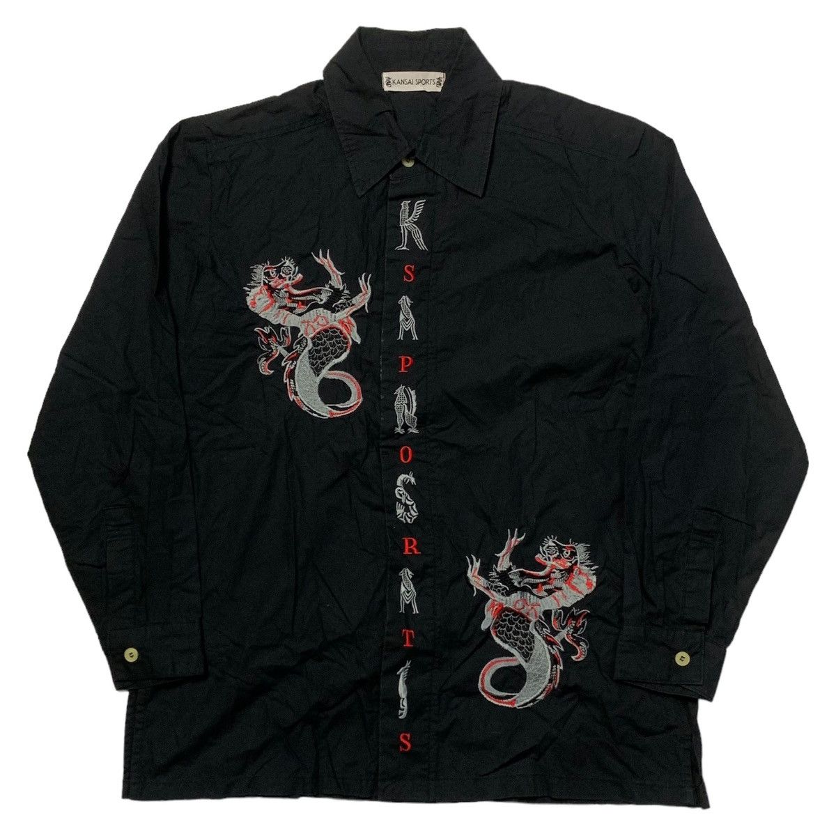 Vintage Kansai Sports Embroidery Shirt