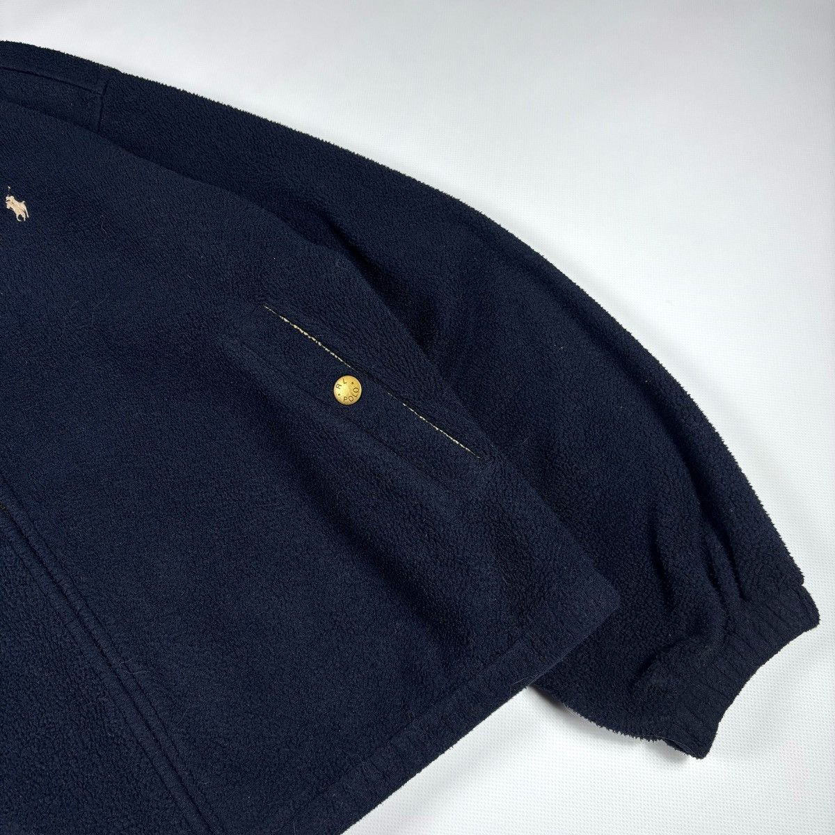 Polo Ralph Lauren 90S Polo Ralph Lauren Fleece Basic Sherpa Light Jacket Size US XXL / EU 58 / 5 - 2 Thumbnail