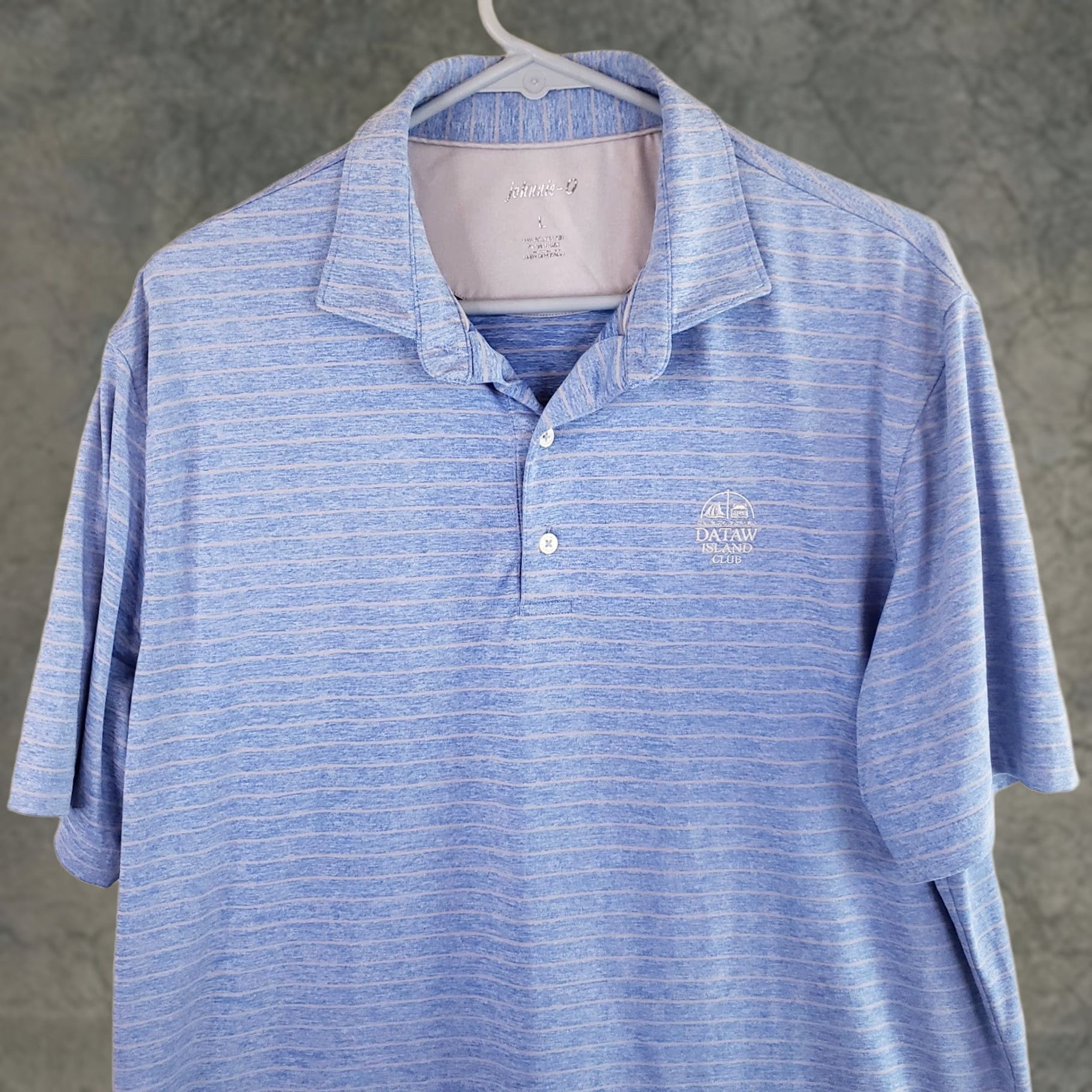 johnnie-O VINTAGE Johnnie-O Polo Shirt Men L Short Sleeve Blue Stripe with Pocket Logo Size US L / EU 52-54 / 3 - 1 Thumbnail