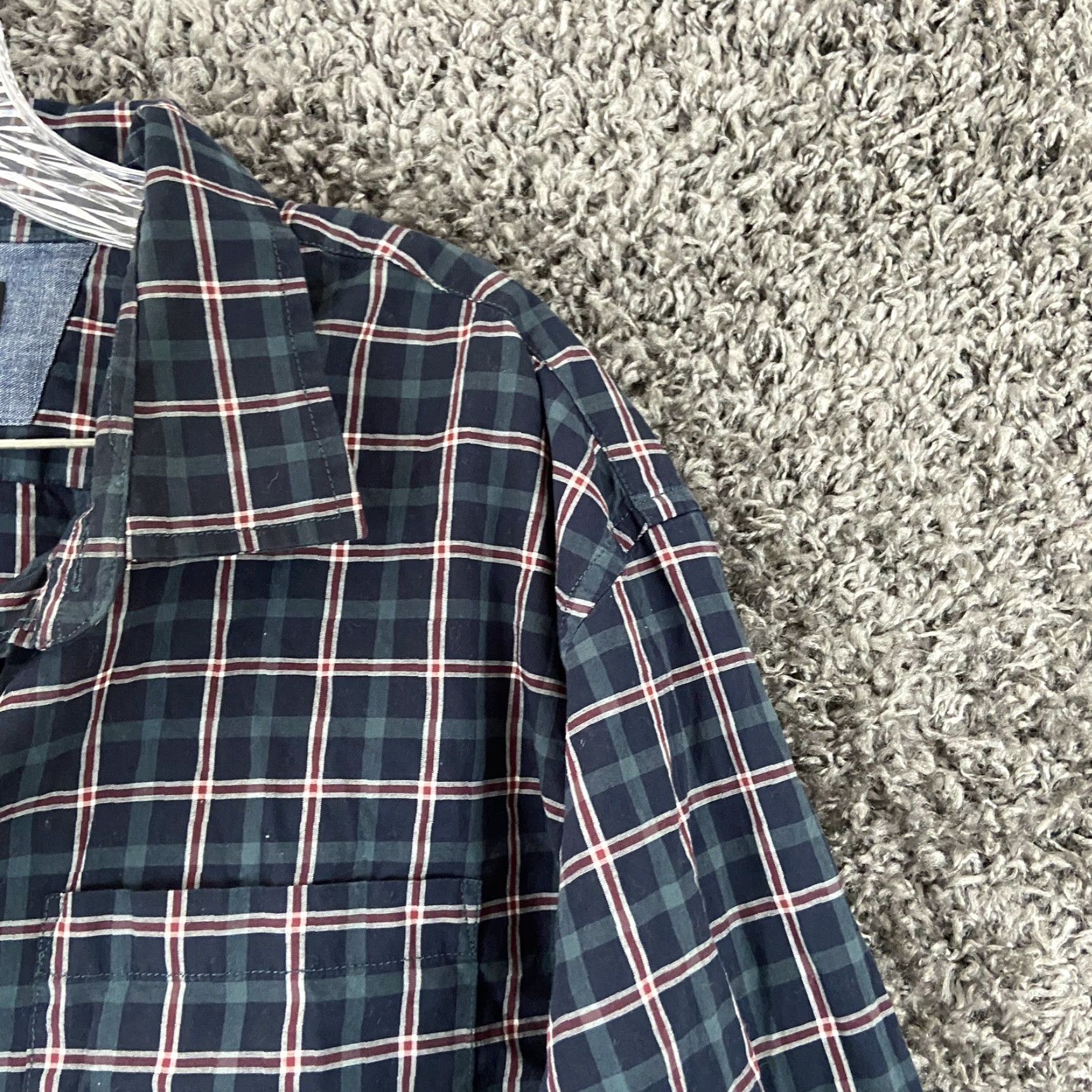 Banana Republic Banana Republic Shirt Button-Up Adult XL Multicolor Plaid Long Sleeve Mens Size US XL / EU 56 / 4 - 4 Thumbnail