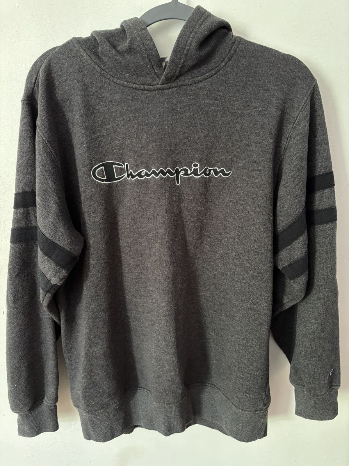 Champion Champion Grey Striped Hoodie Size M / US 6-8 / IT 42-44 - 1 Thumbnail