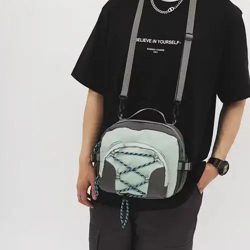 Waterproof Sling Bag in Grey, Men's