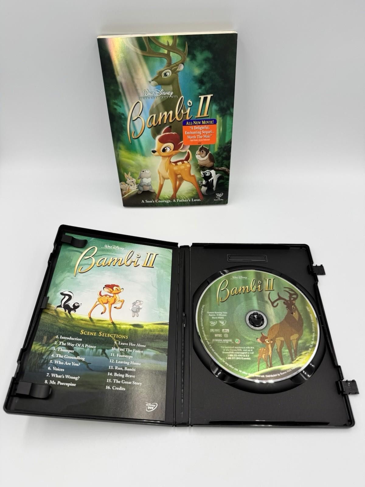 Disney Bambi II (DVD, 2006, Widescreen) INSERT INCLUDED LIKE NEW Size ONE SIZE - 2 Thumbnail