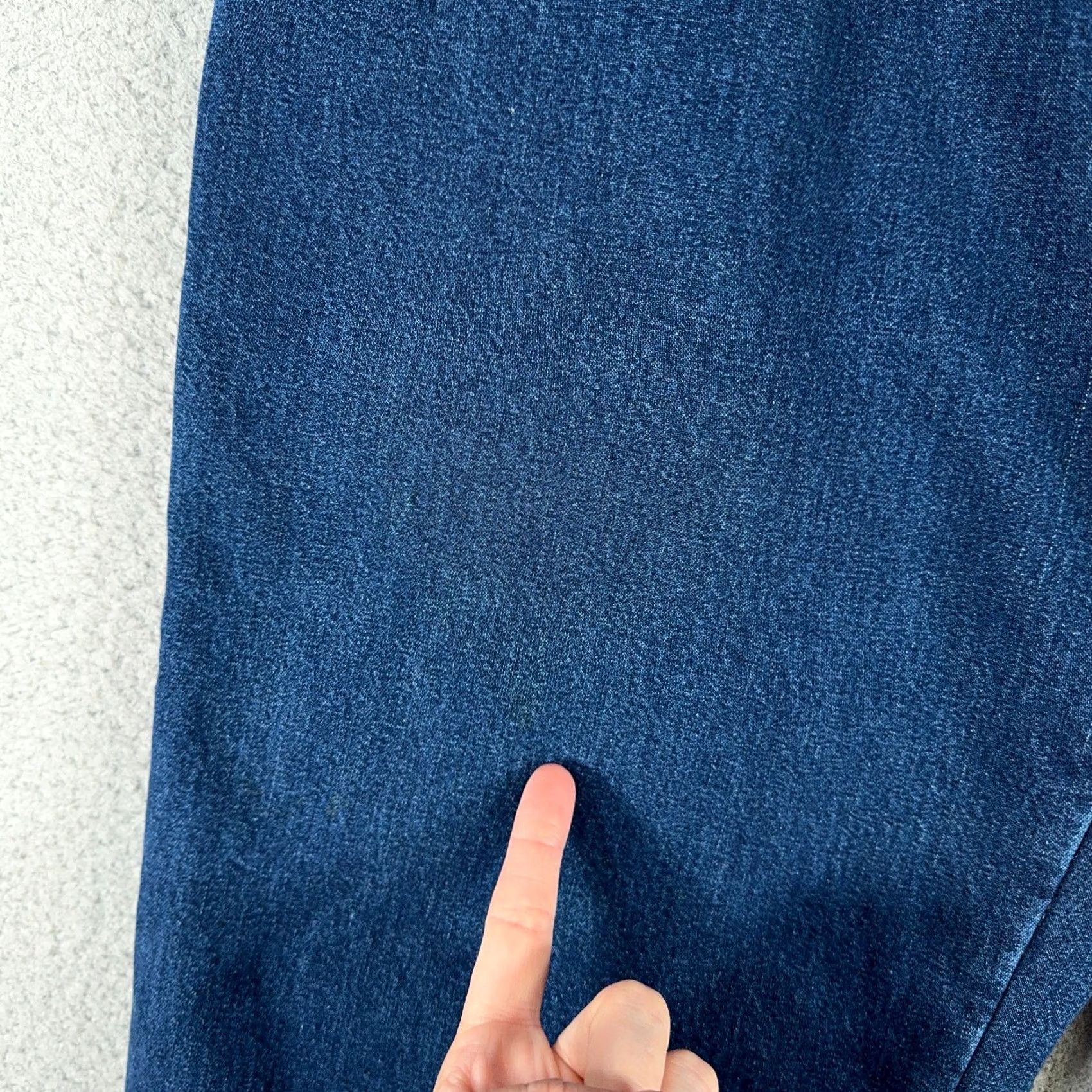 Gap VINTAGE Gap Fleece Lined Carpenter Jeans Mens 36x30 Work Relaxed Mechanic Pants Blue Denim Cotton Baggy Logo 90s Men jeans Size US 36 / EU 52 - 6 Thumbnail