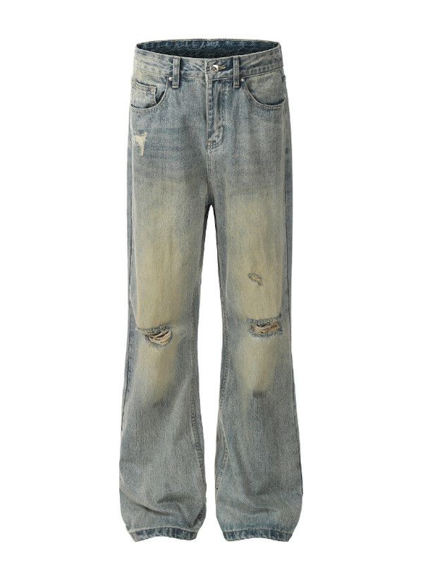 Japanese Brand Loose trendy oversized washed distressed jeans y2k Size US 34 / EU 50 - 5 Thumbnail
