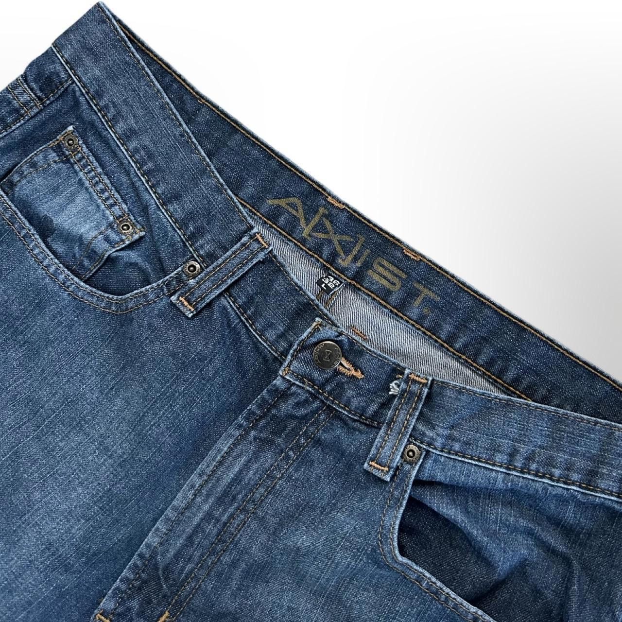 Axist × Vintage Axist Relaxed Fit Navy Straight Leg Jeans Size US 36 / EU 52 - 4 Thumbnail