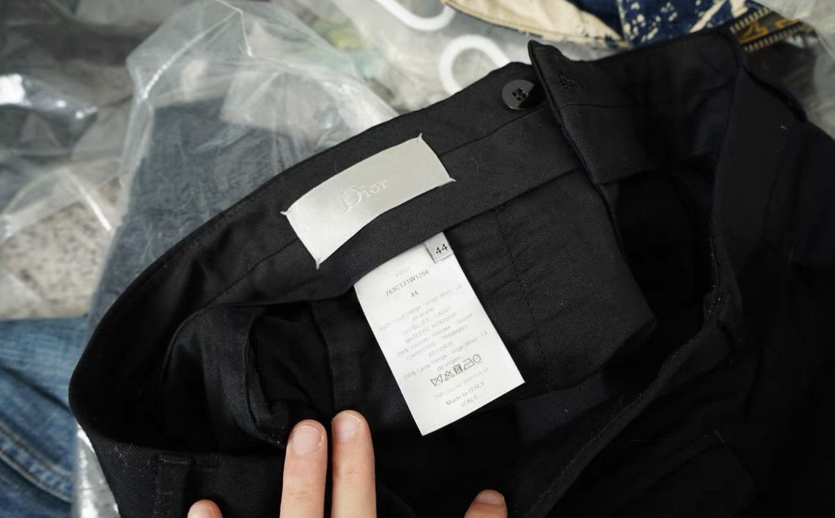 Dior Dior Homme Cut-Out Straight Slim Wool Pants Size US 28 / EU 44 - 7 Thumbnail