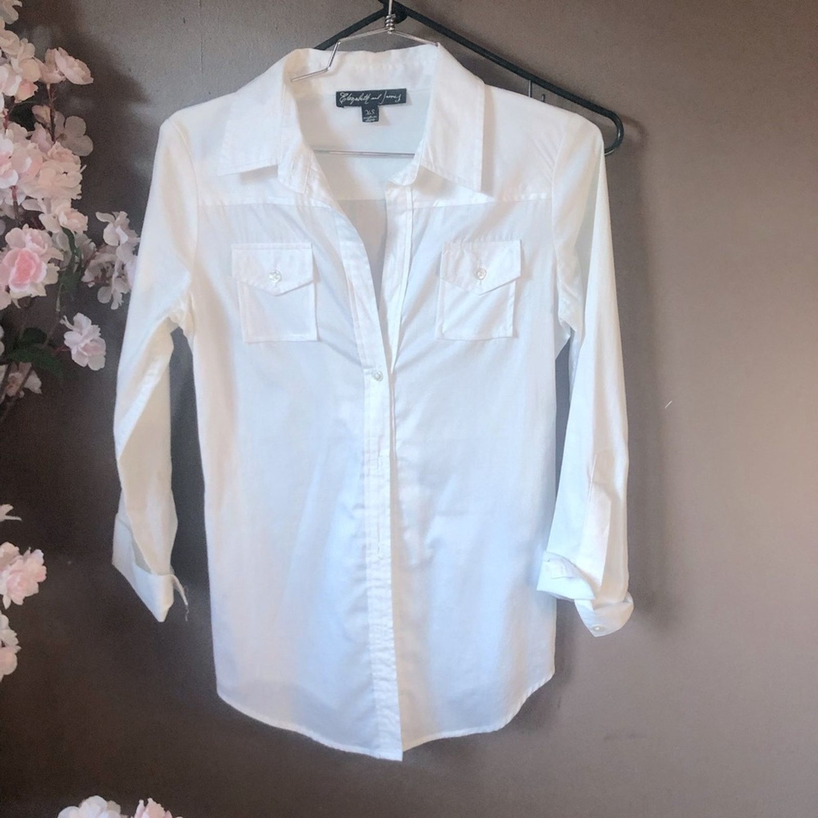 Elizabeth and James White top shirt blouse button down Elizabeth and James Size XS / US 0-2 / IT 36-38 - 1 Thumbnail