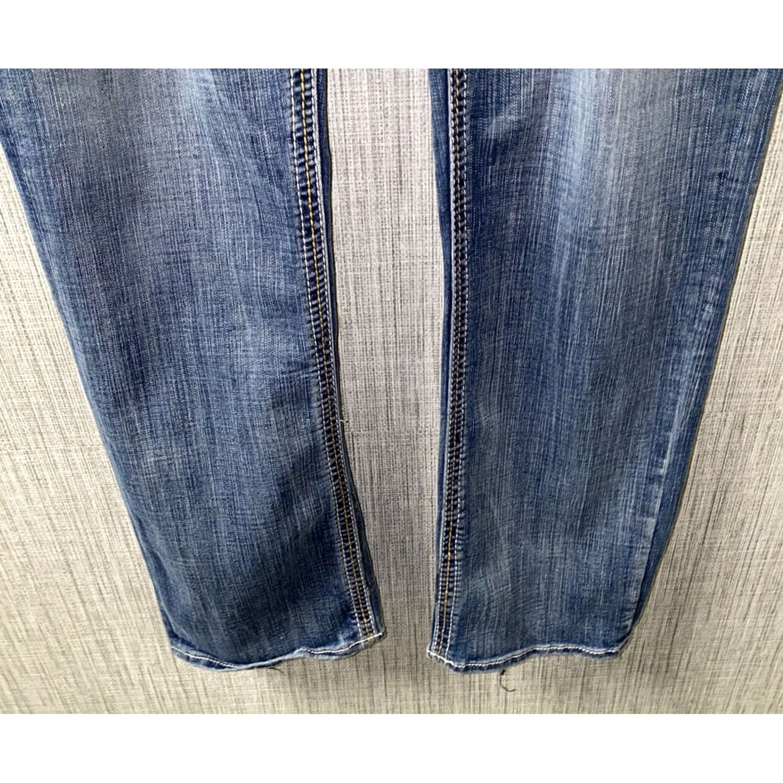 Vintage Salvage Jeans Denim Zip Fly Blue 37 x 32 Mens Regular Size 37 Inseam 32 Men Size US 37 - 5 Thumbnail