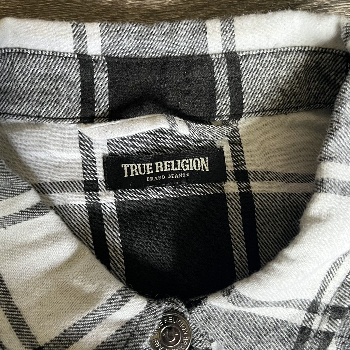 True Religion Vintage True Religion Boxy Woven HS Plaid Button Up Shirt Size US M / EU 48-50 / 2 - 6 Thumbnail