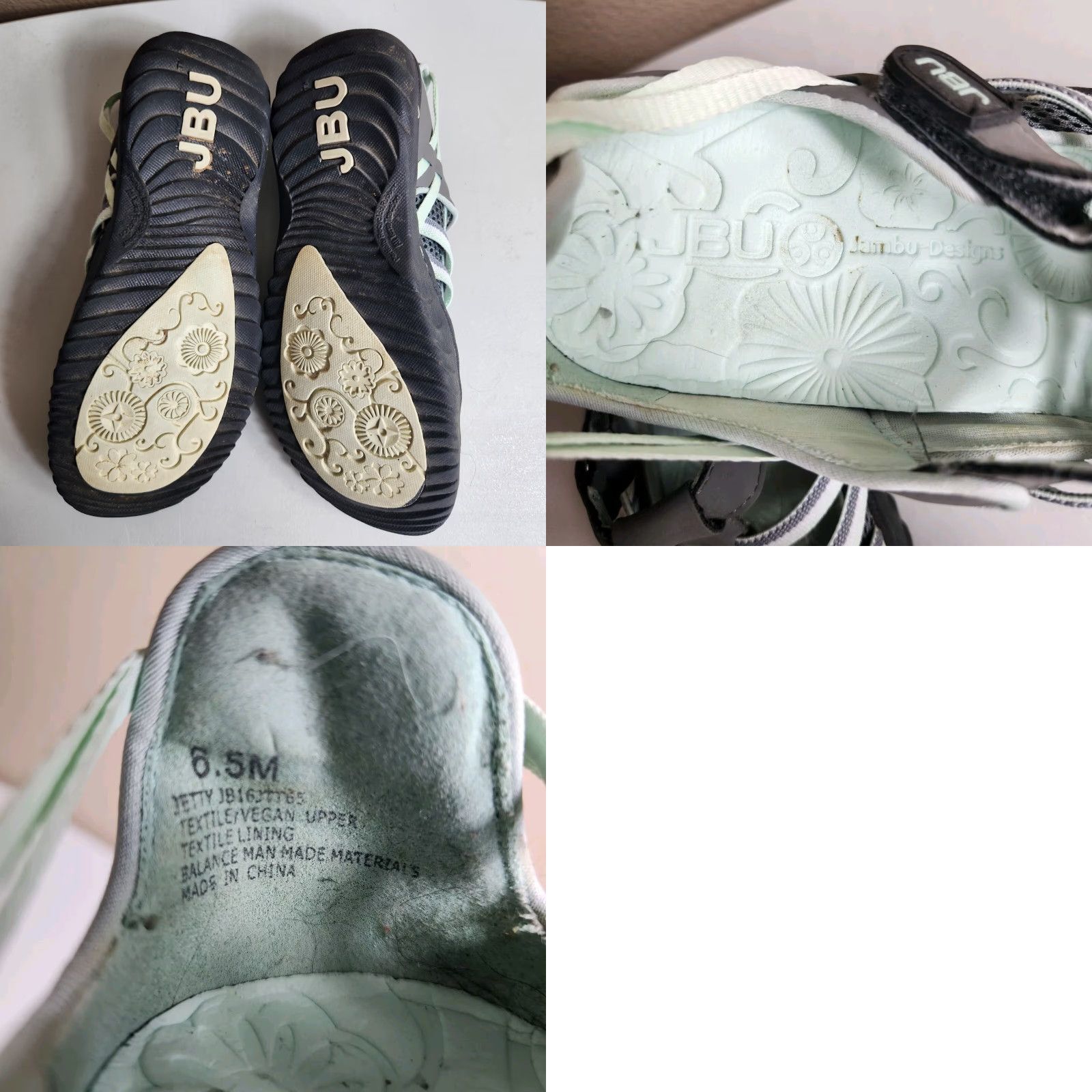 Vintage JBU by Jambu Jetty Sandal Womens Water/Hiking Gray/Mint Size 6.5 Size US 7 / IT 37 - 8 Thumbnail