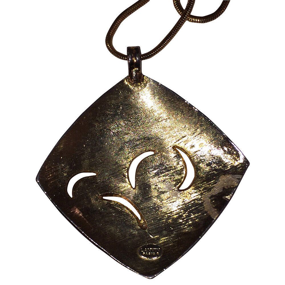 Lanvin Lanvin Floral Enamel Pendant Necklace Size ONE SIZE - 4 Thumbnail