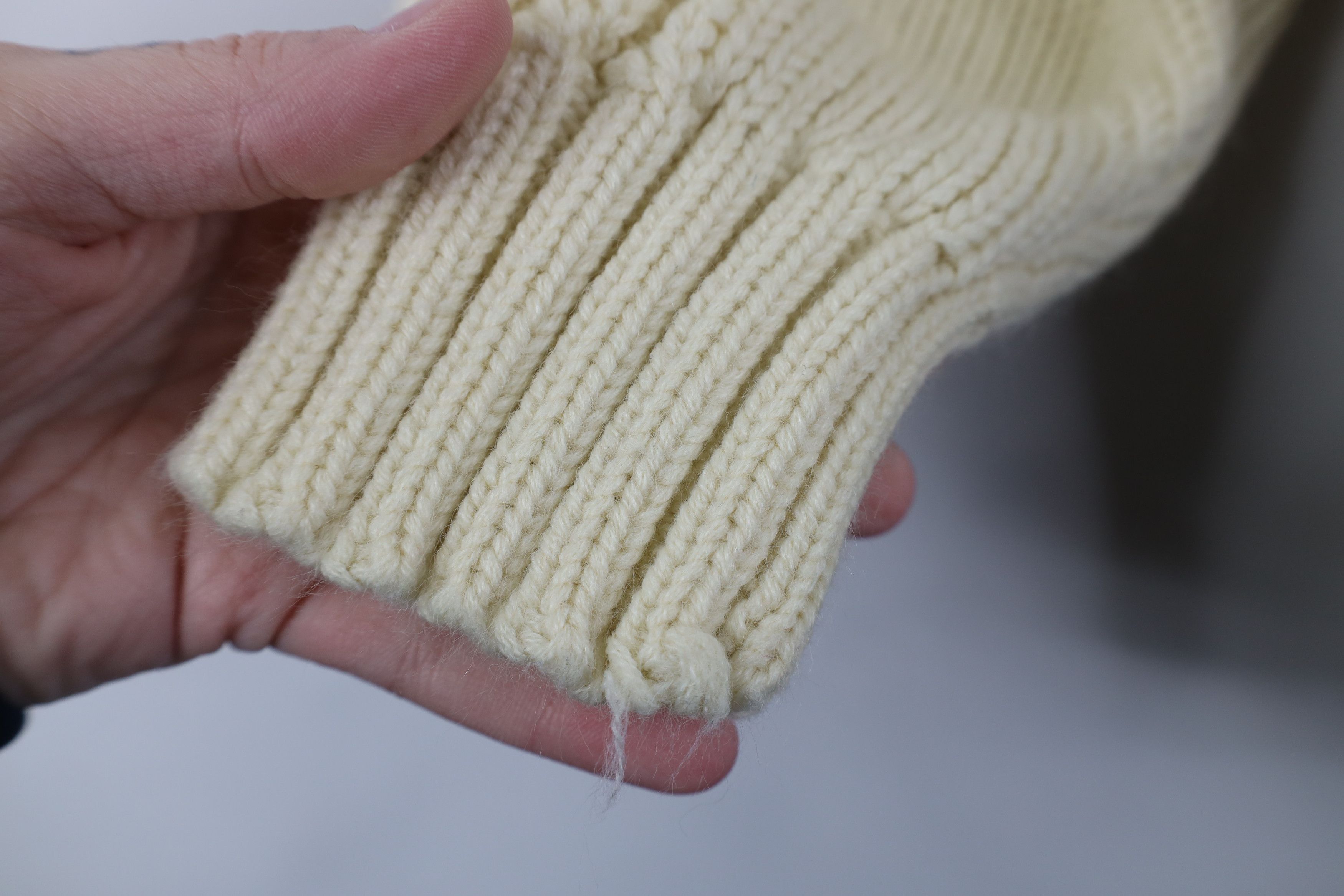 Vintage Vintage 90s Streetwear Cable Knit Fisherman Sweater Cream Size M / US 6-8 / IT 42-44 - 4 Thumbnail