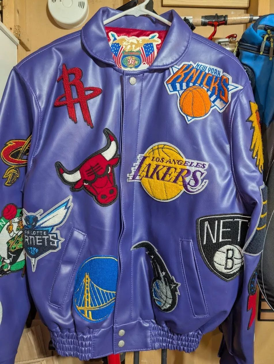 Jacket with all nba logos online