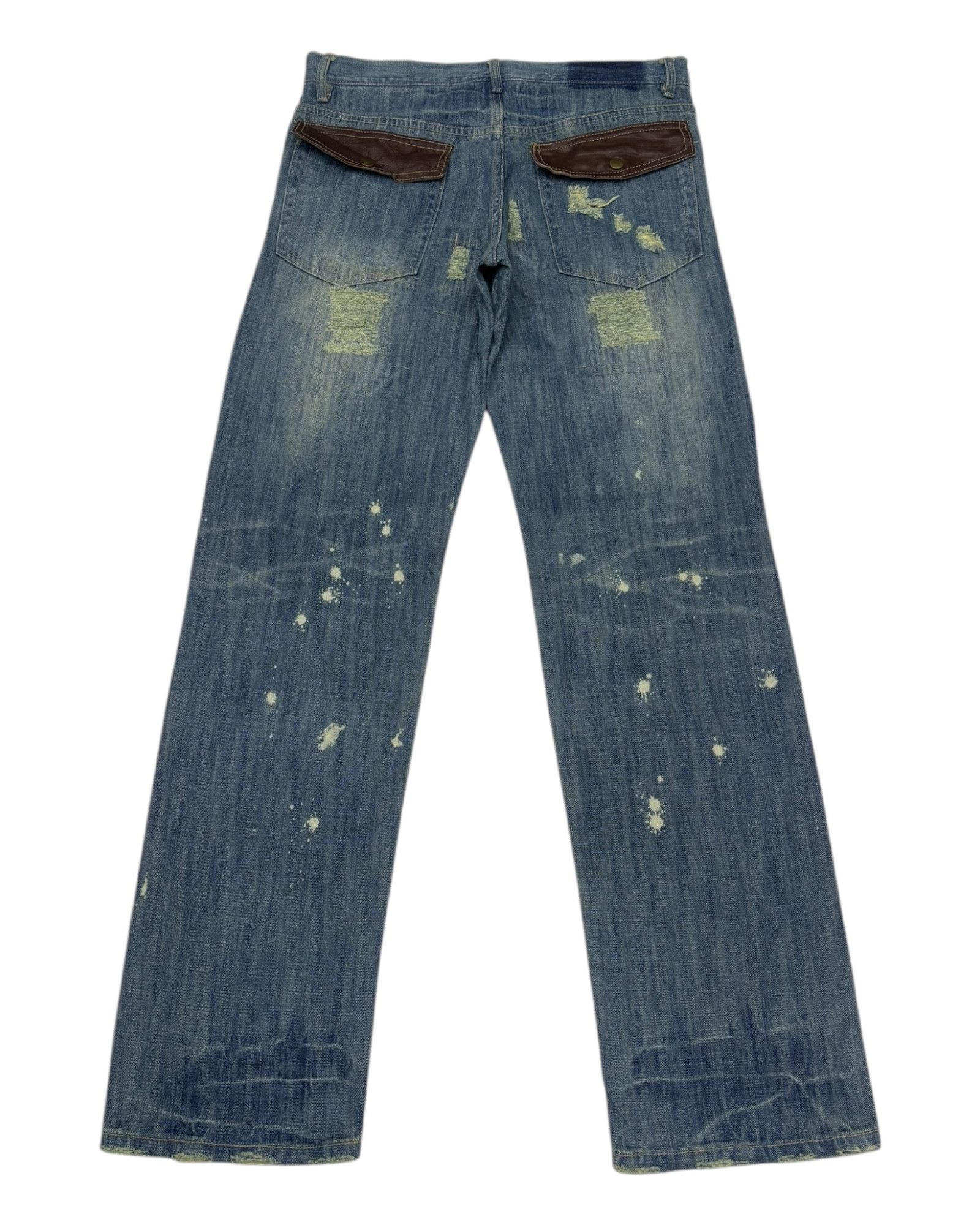 Hysteric Glamour GUMU JAPAN CLASSIC RARE DISTRESS DENIM JEAN Size US 33 - 4 Thumbnail