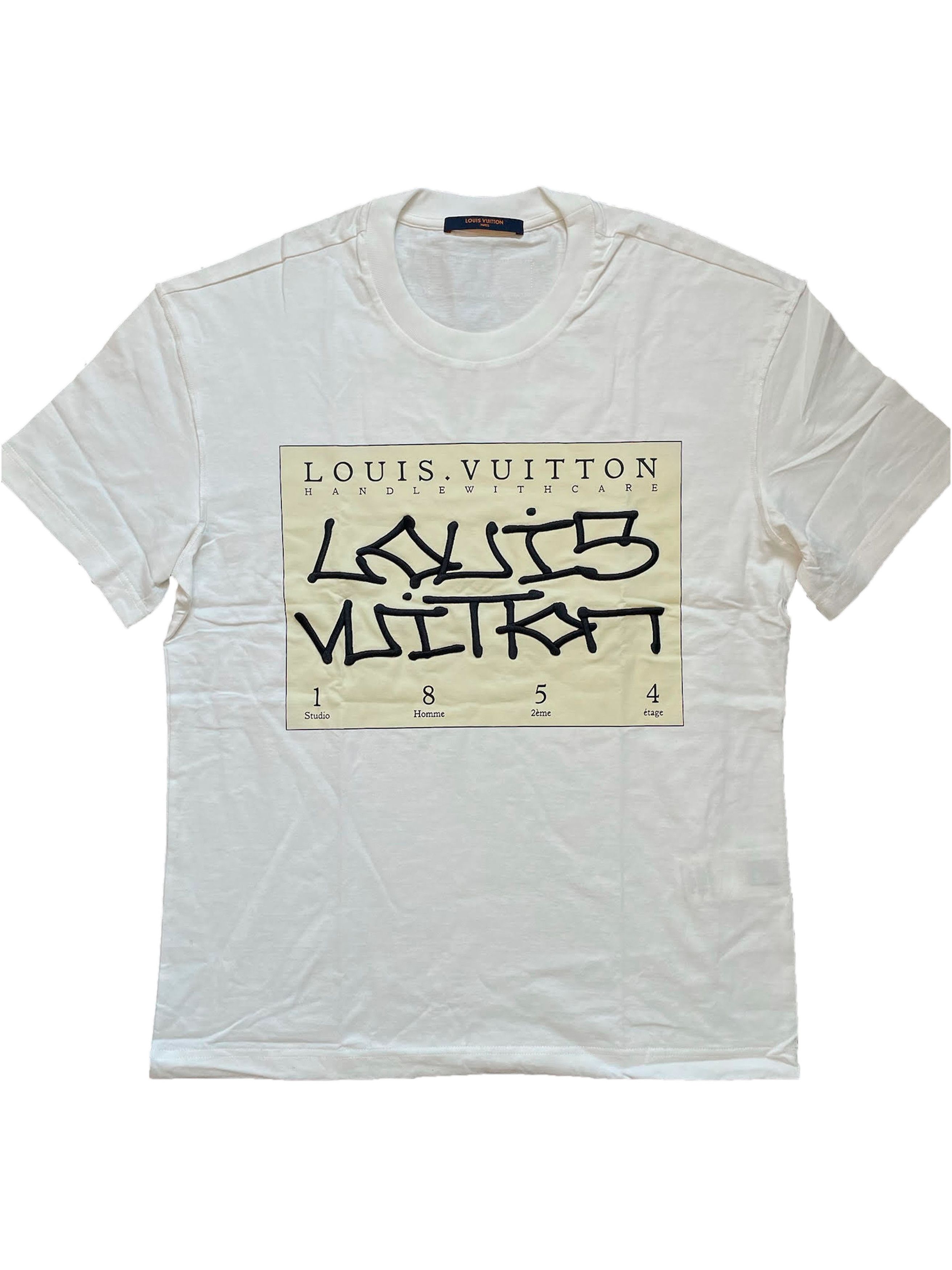 Louis Vuitton Louis Vuitton Signature Cursive Box Logo 1854 T-Shirt ...