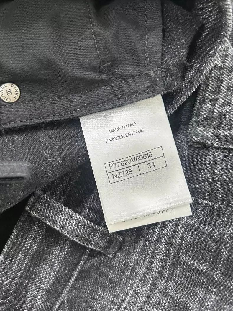 Chanel Chanel Black diamond buckle plaid jeans Size 42" / US 20 - 5 Thumbnail