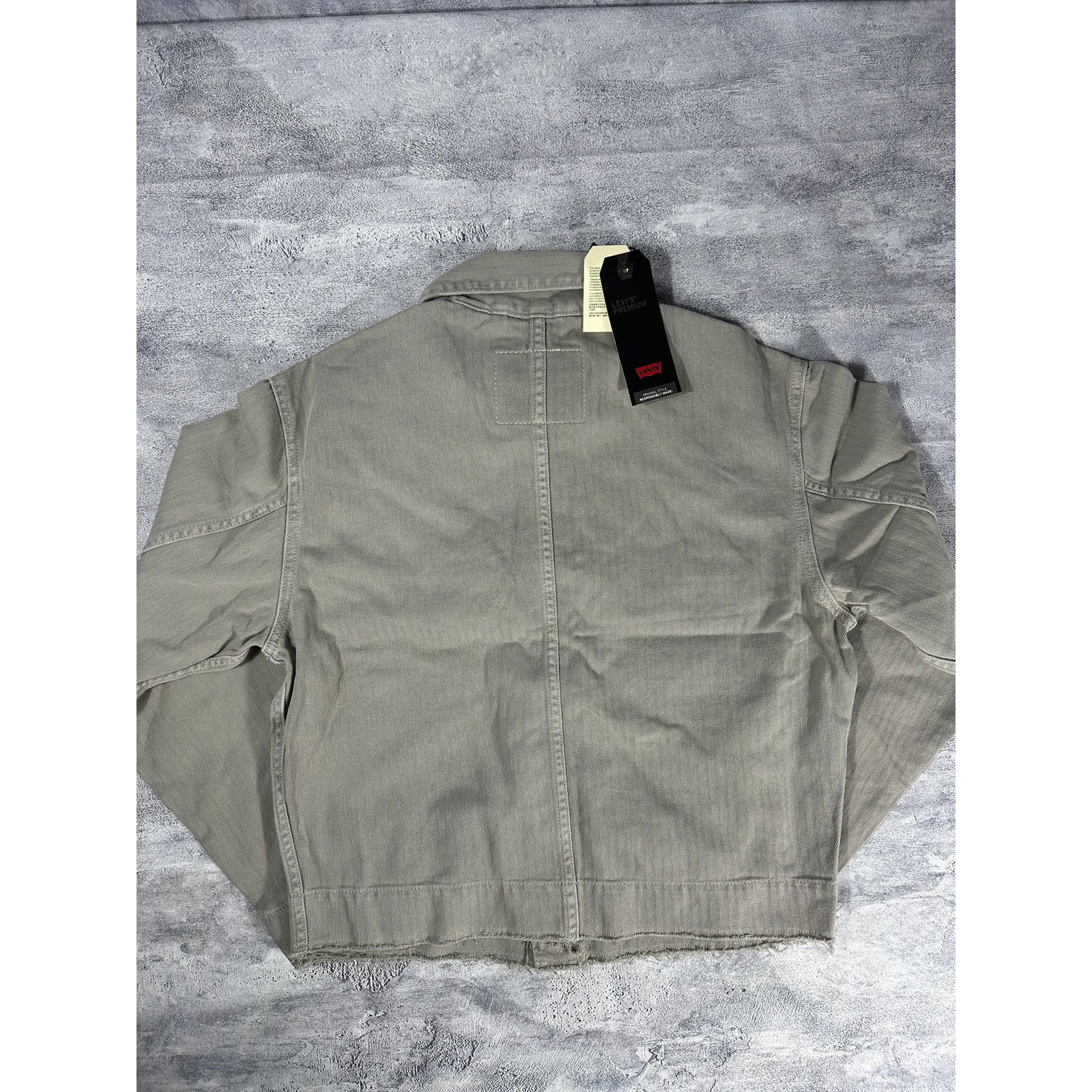 Levi's Levi's Light Weight Cropped Gray Denim Jacket Size S / US 4 / IT 40 - 4 Thumbnail