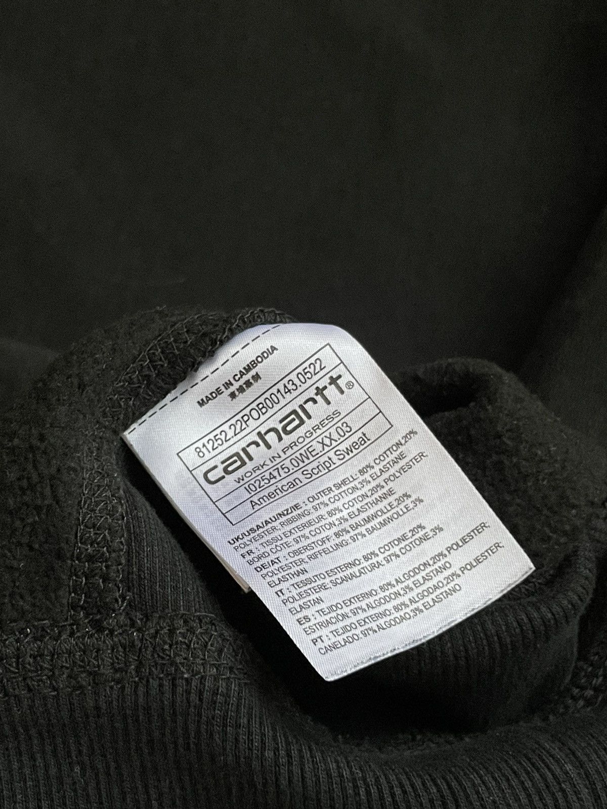 Carhartt Wip × Vintage Carhartt WIP heavyweight American script sweatshirt Size US M / EU 48-50 / 2 - 7 Thumbnail