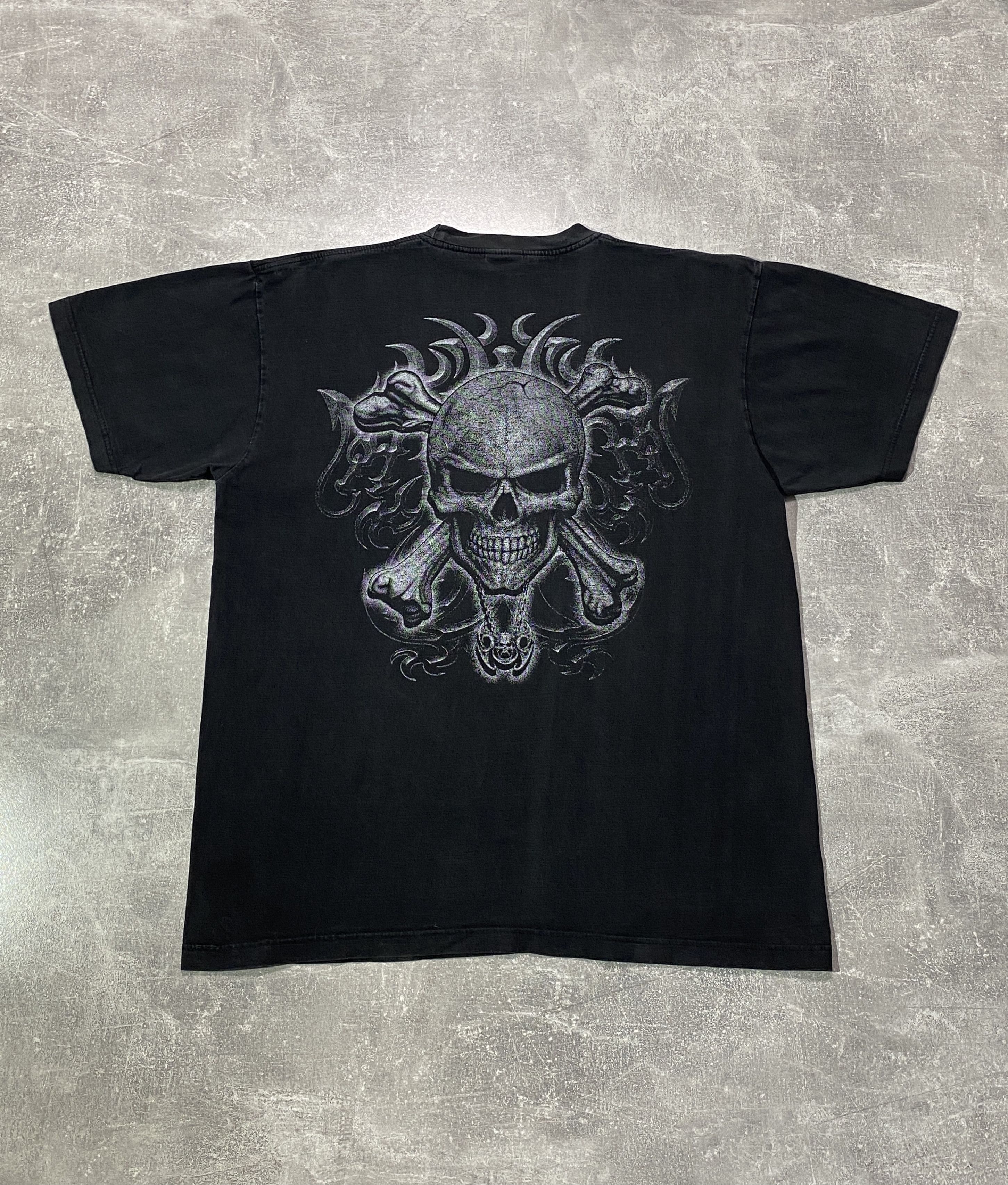 Vintage Vintage Y2K Big Skull Punch Logo T-shirt Size US XL / EU 56 / 4 - 5 Thumbnail