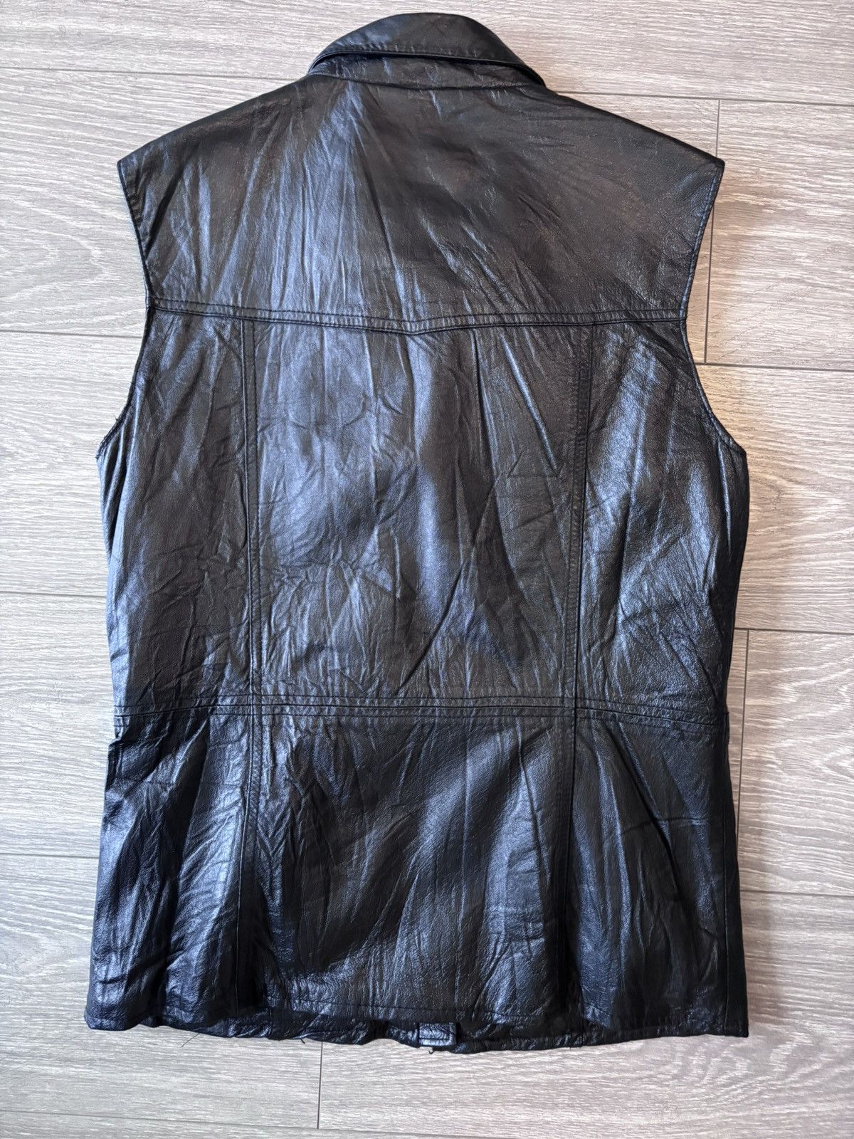 Genuine Leather × Leather × Vintage Vintage Leather Biker Jacket Size US S / EU 44-46 / 1 - 2 Thumbnail