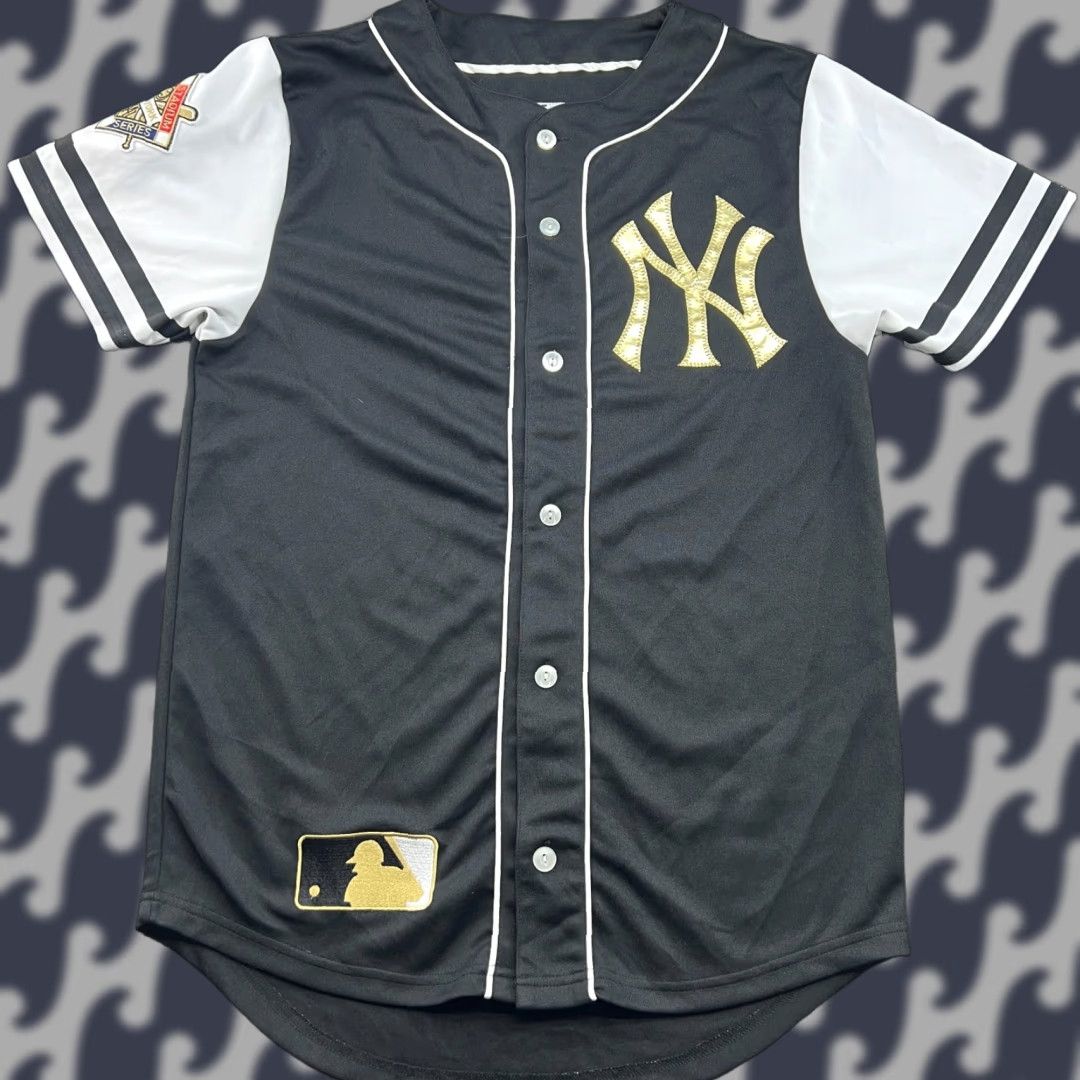 MLB Majestic MLB New York Yankees Stadium World Series Jersey M Shirt Men White 100% Polyester Quick Dry Moisture Wicking Baseball Fun Athletics Shirt Size US M / EU 48-50 / 2 - 1 Thumbnail